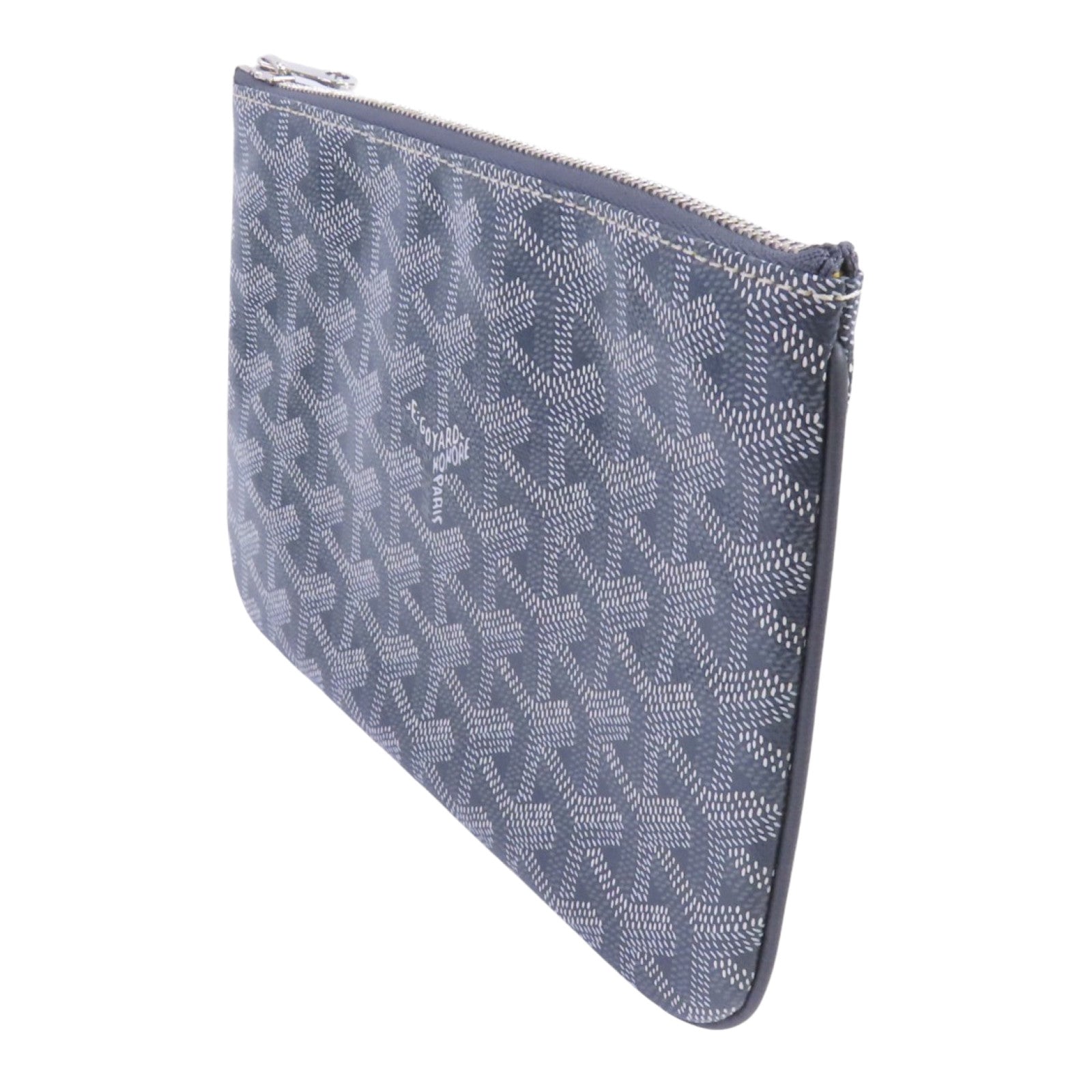GOYARD 塗層帆布Pouch銀扣手拿包