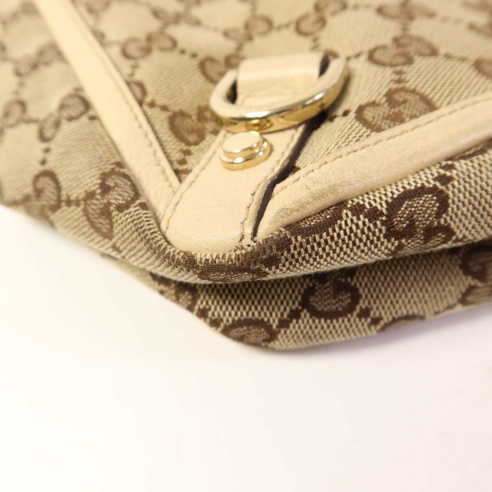 GUCCI 帆布Abbey Tote Bag金扣手挽袋