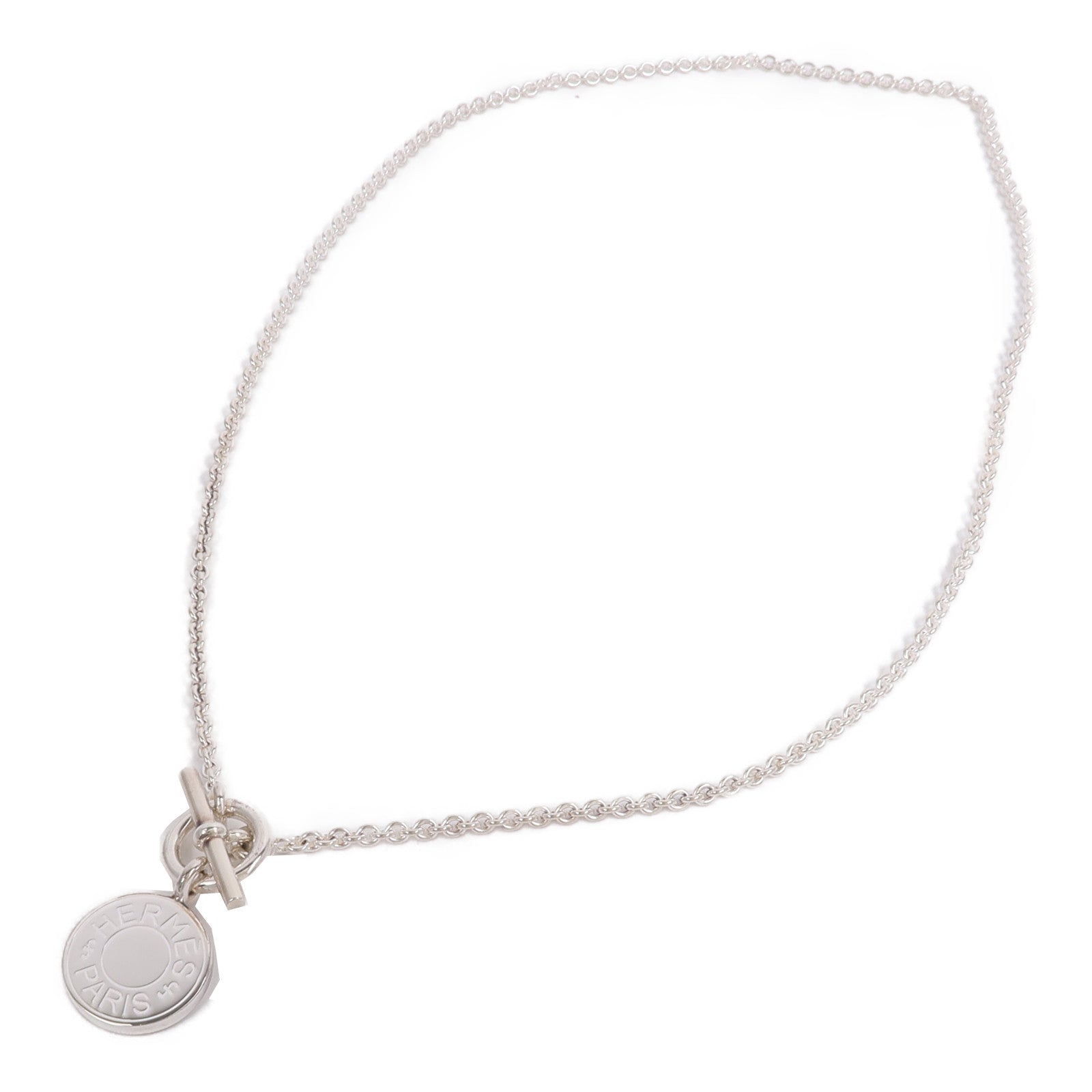 HERMES 925純銀Amulettes Ex-Libris Pendant項鍊