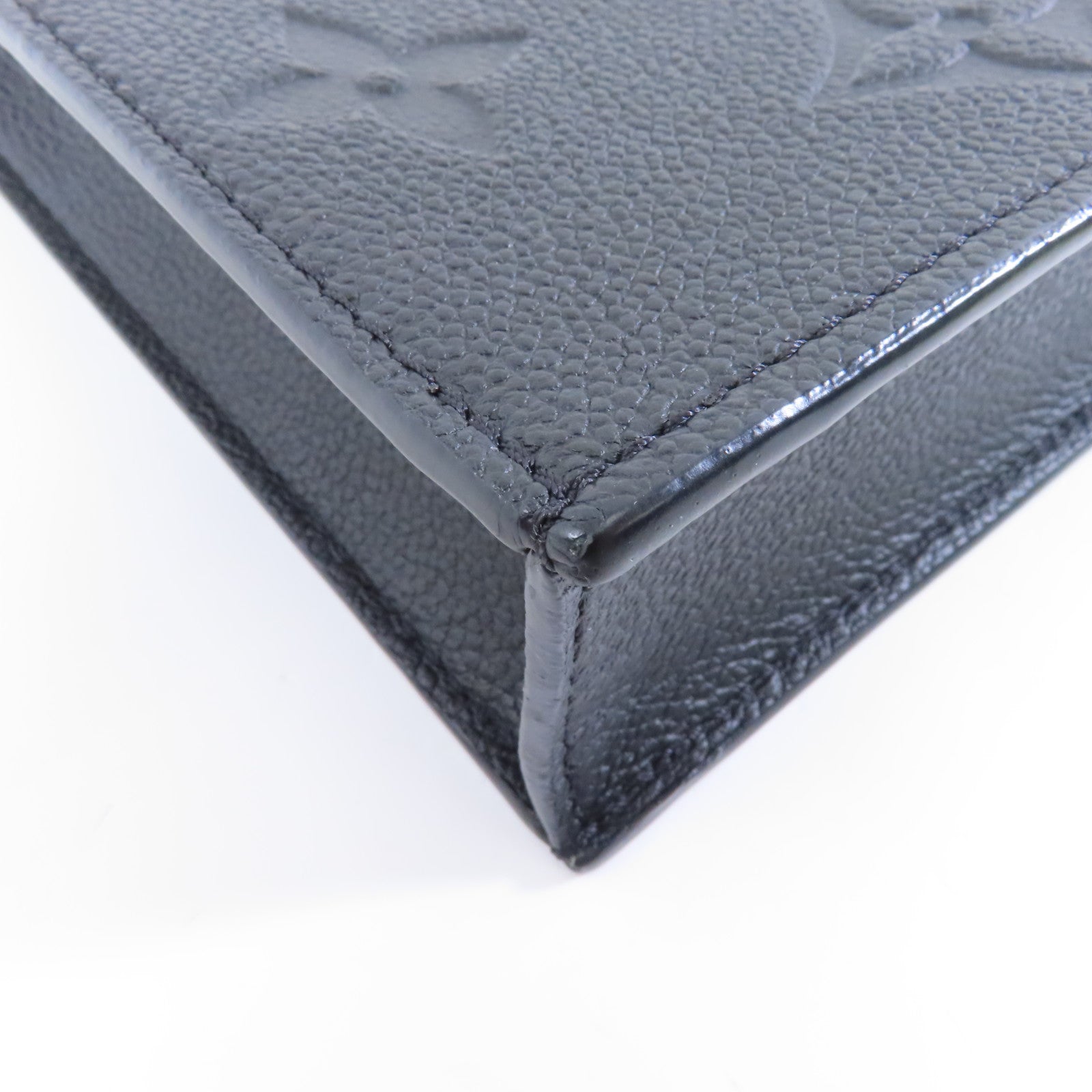 LOUIS VUITTON 【激減優惠】Monogram Empreinte Petit Sac Plat金扣手挽肩背兩用袋黑色