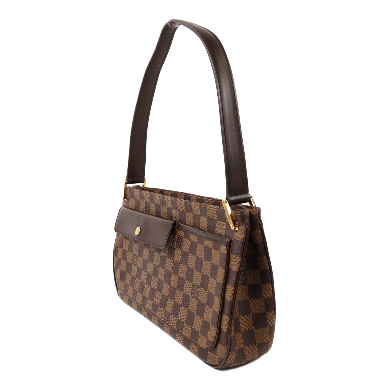 LOUIS VUITTON Damier Aubagne金扣肩背袋