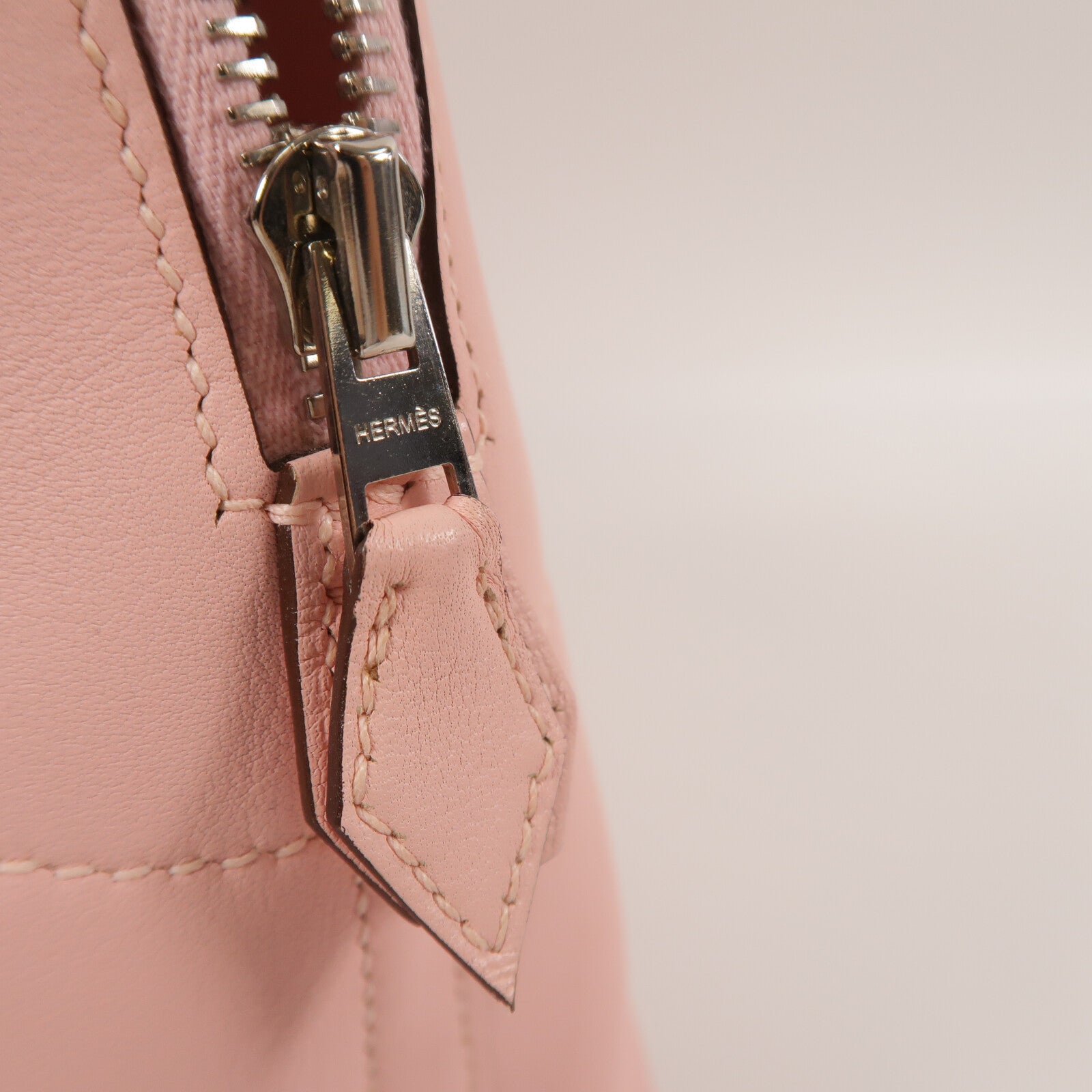 HERMES Swift皮革Bolide 27手挽肩背兩用袋Rose Sakura