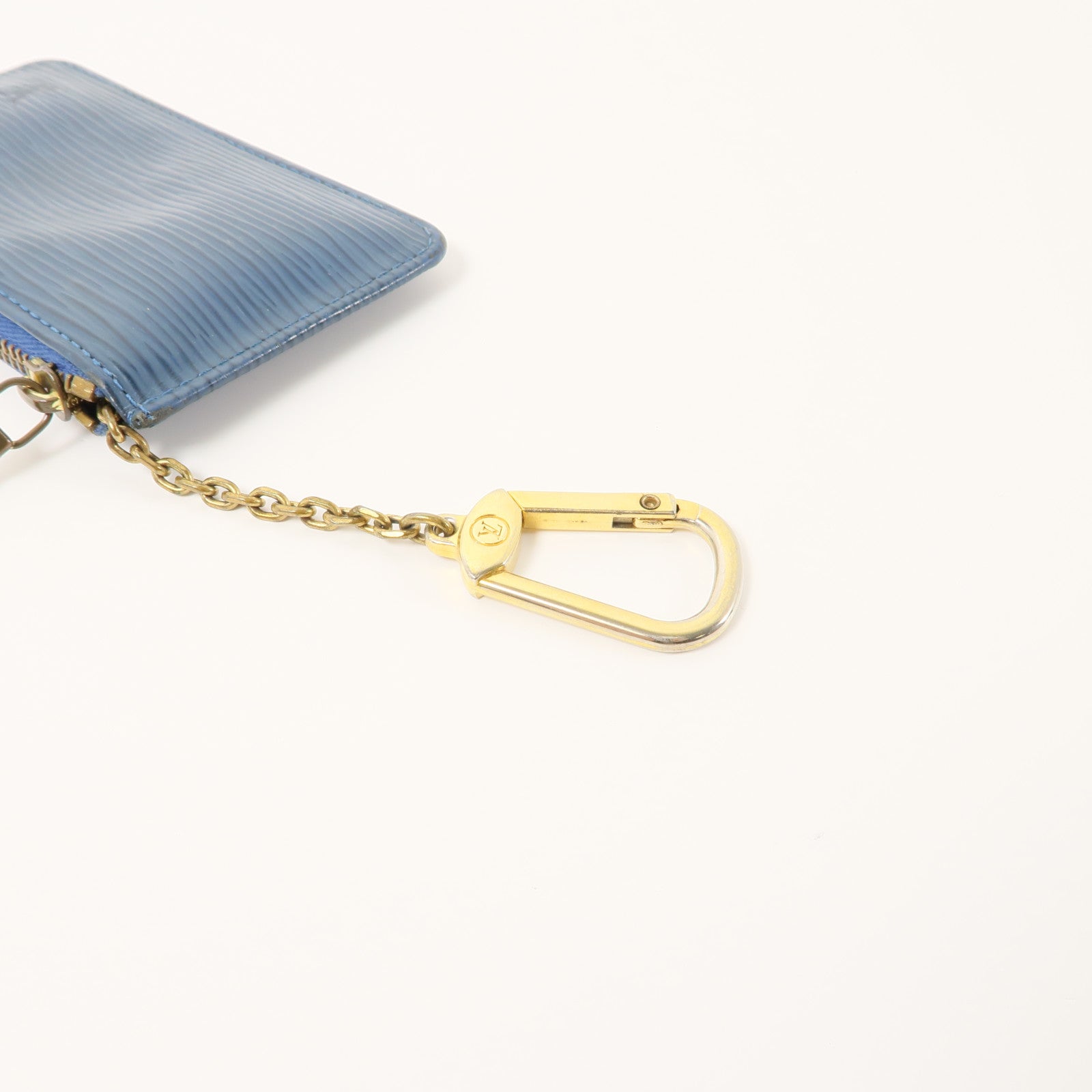 LOUIS VUITTON Epi Cles Coin Purse金扣零錢包藍色