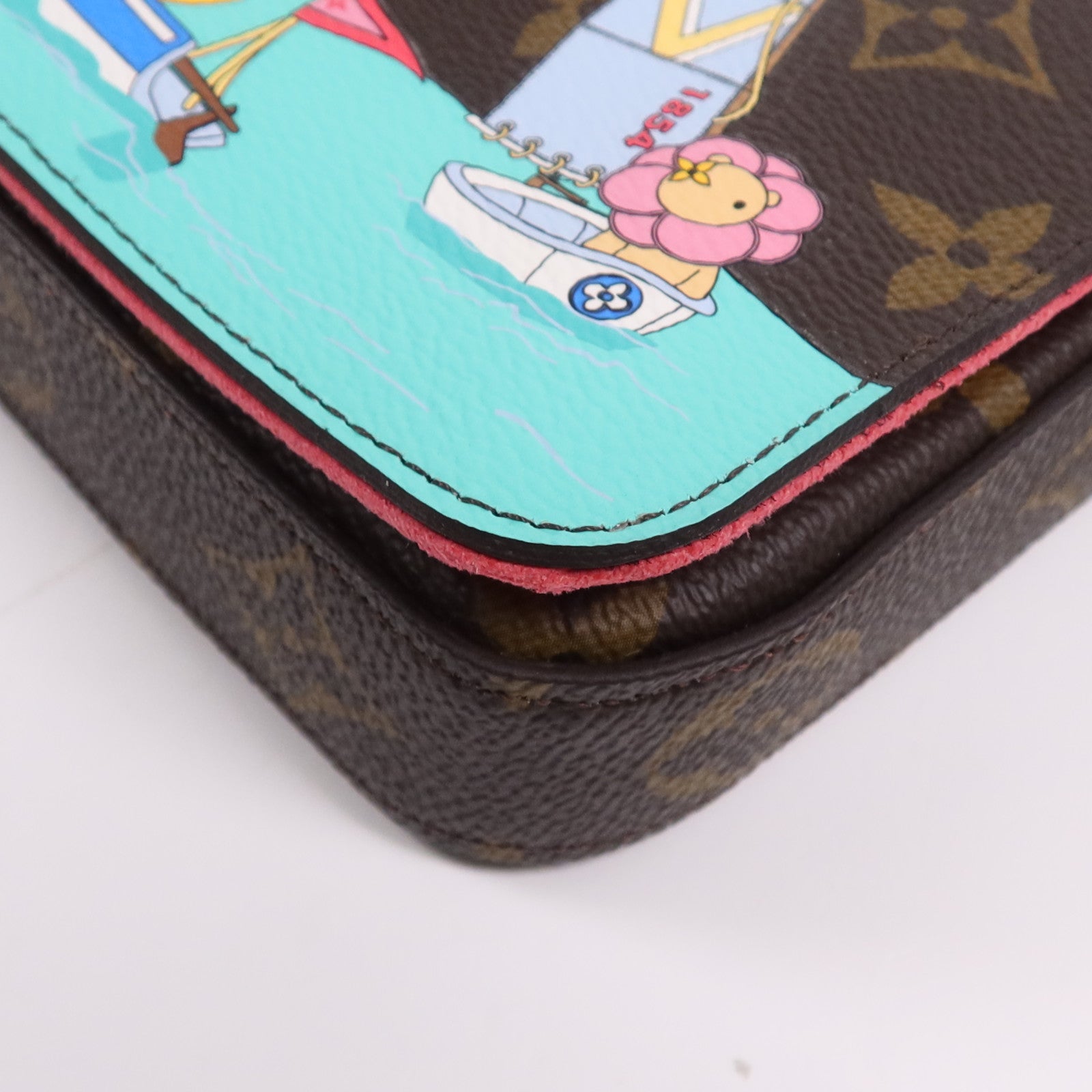 LOUIS VUITTON Monogram Felicie Pochette金扣鏈帶肩背袋