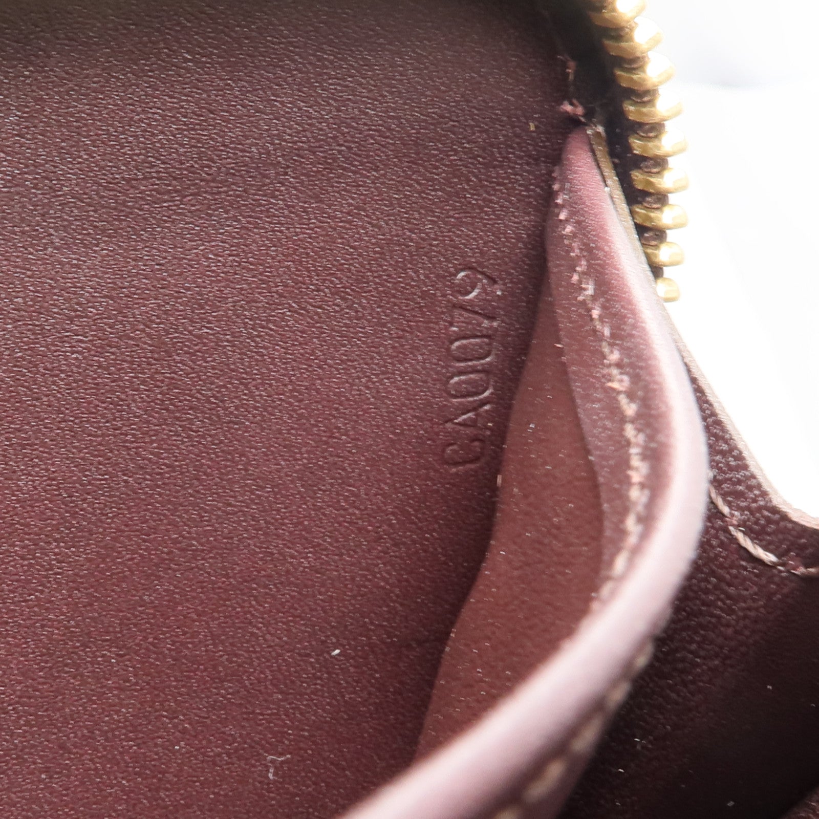 LOUIS VUITTON Monogram Vernis Zippy Long Wallet長錢包Amarante