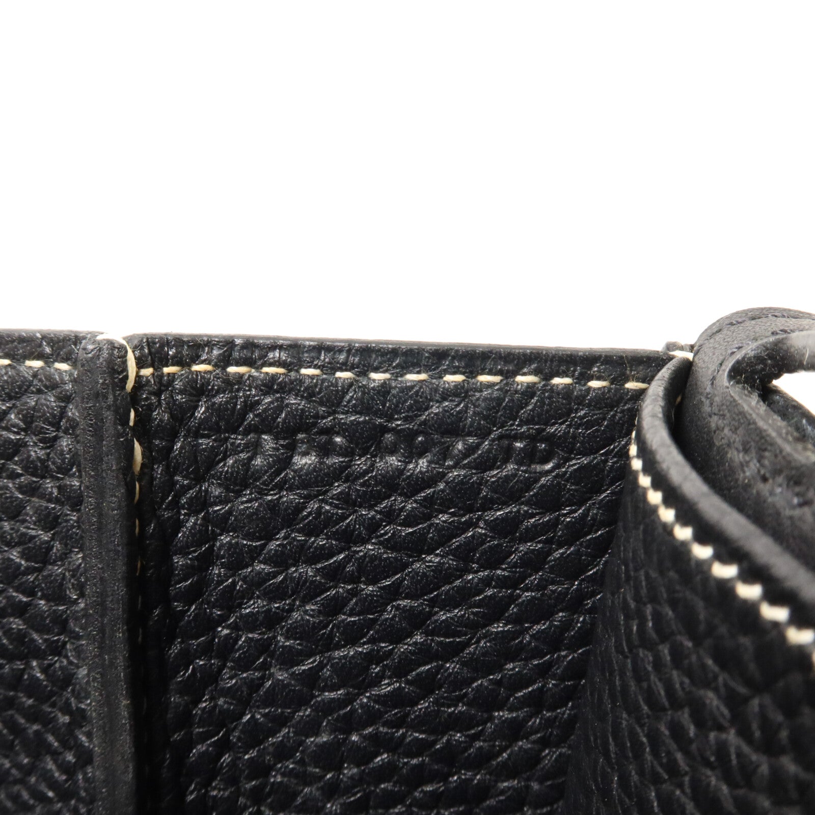HERMES Clemence皮革Halzan 31手挽肩背兩用袋Noir