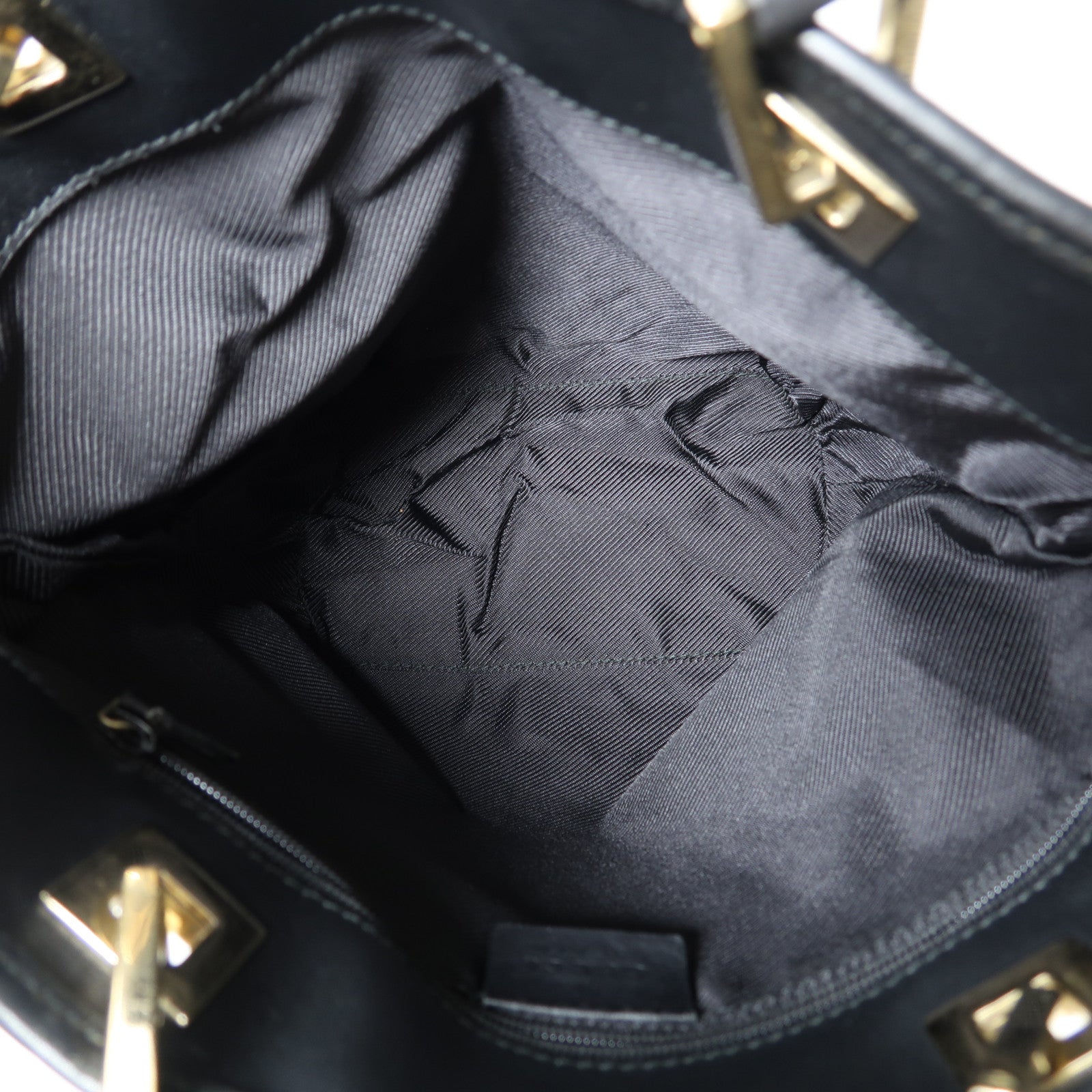 GUCCI 帆布Pochette金扣肩背袋藍色/米色