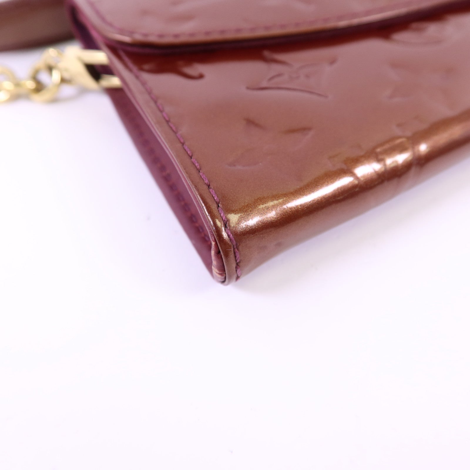 LOUIS VUITTON Vernis Sunset Boulevard金扣肩背袋