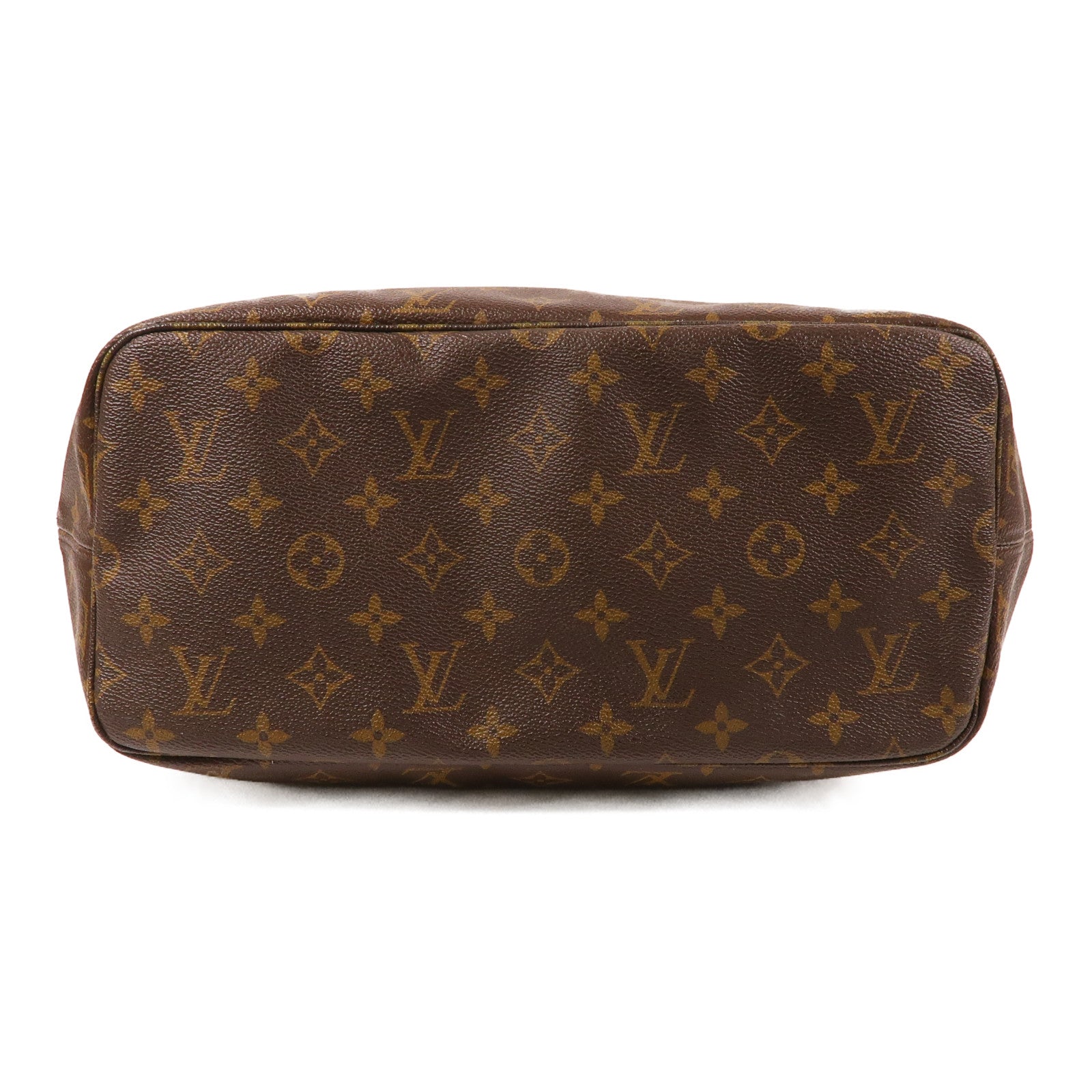 LOUIS VUITTON 【激減優惠】Monogram Neverfull MM金扣肩背袋啡色