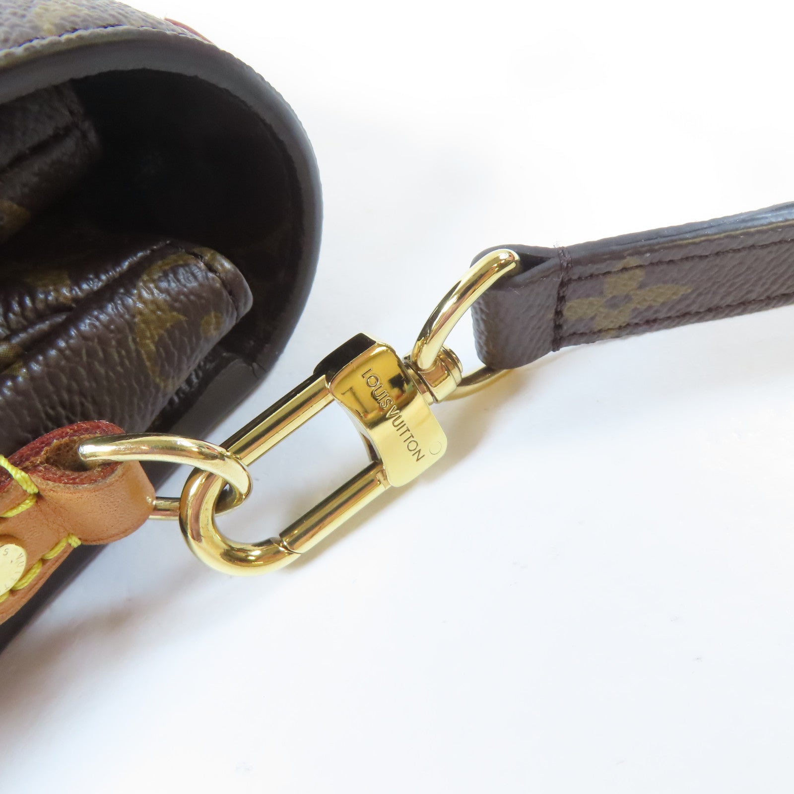 LOUIS VUITTON Monogram Pochette Metis金扣手挽肩背兩用袋啡色