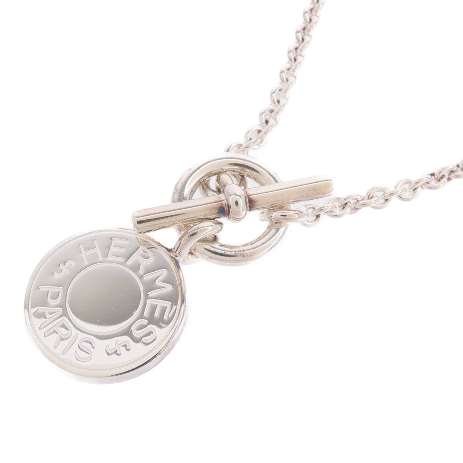 HERMES 925純銀Amulettes Ex-Libris Pendant項鍊