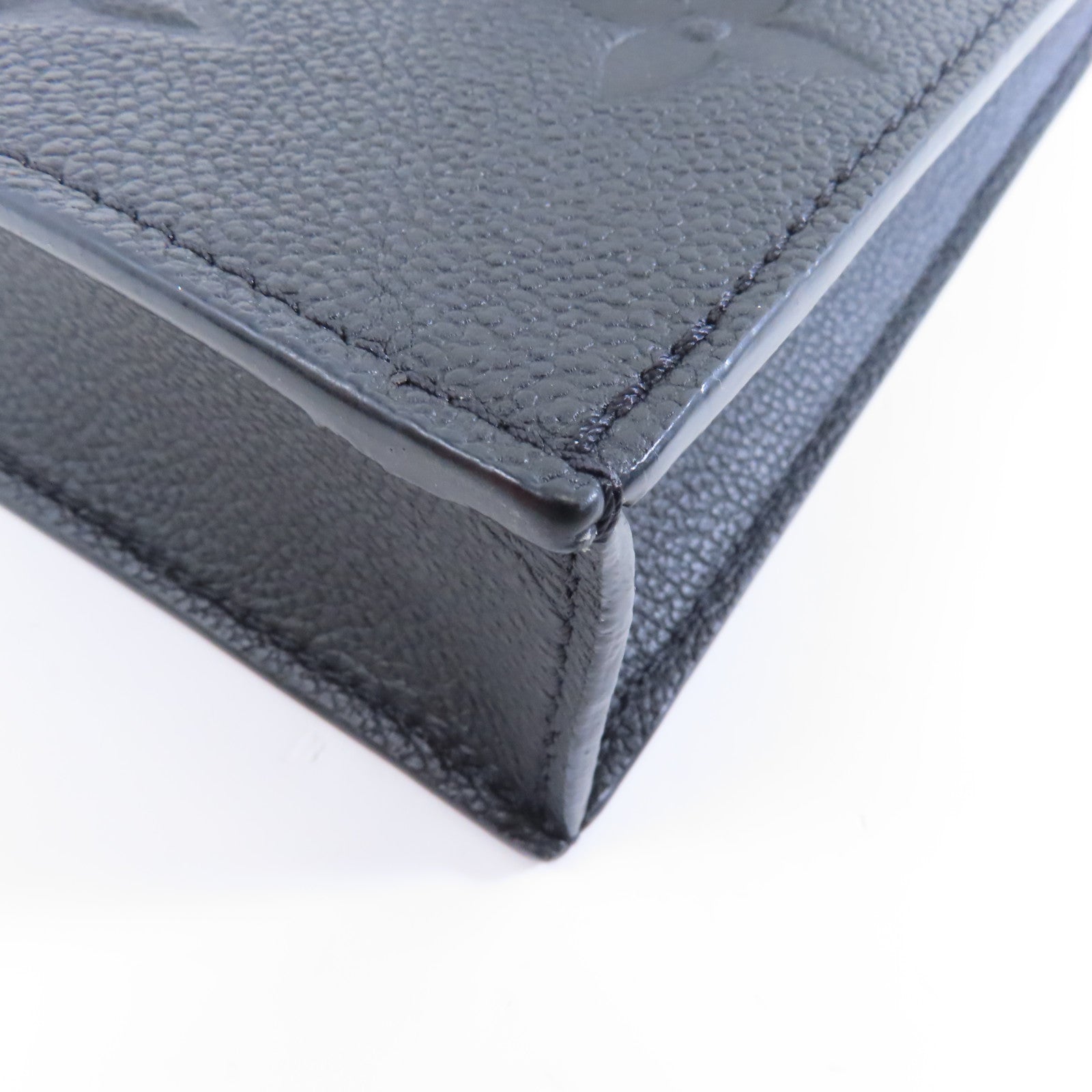 LOUIS VUITTON 【激減優惠】Monogram Empreinte Petit Sac Plat金扣手挽肩背兩用袋黑色