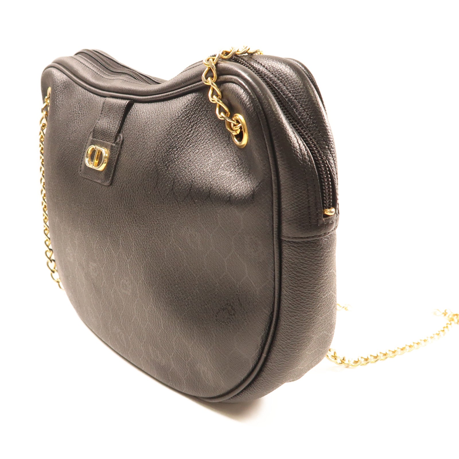 Dior 【激減優惠】牛皮皮革Vintage Shoulder Bag金扣鏈帶肩背袋