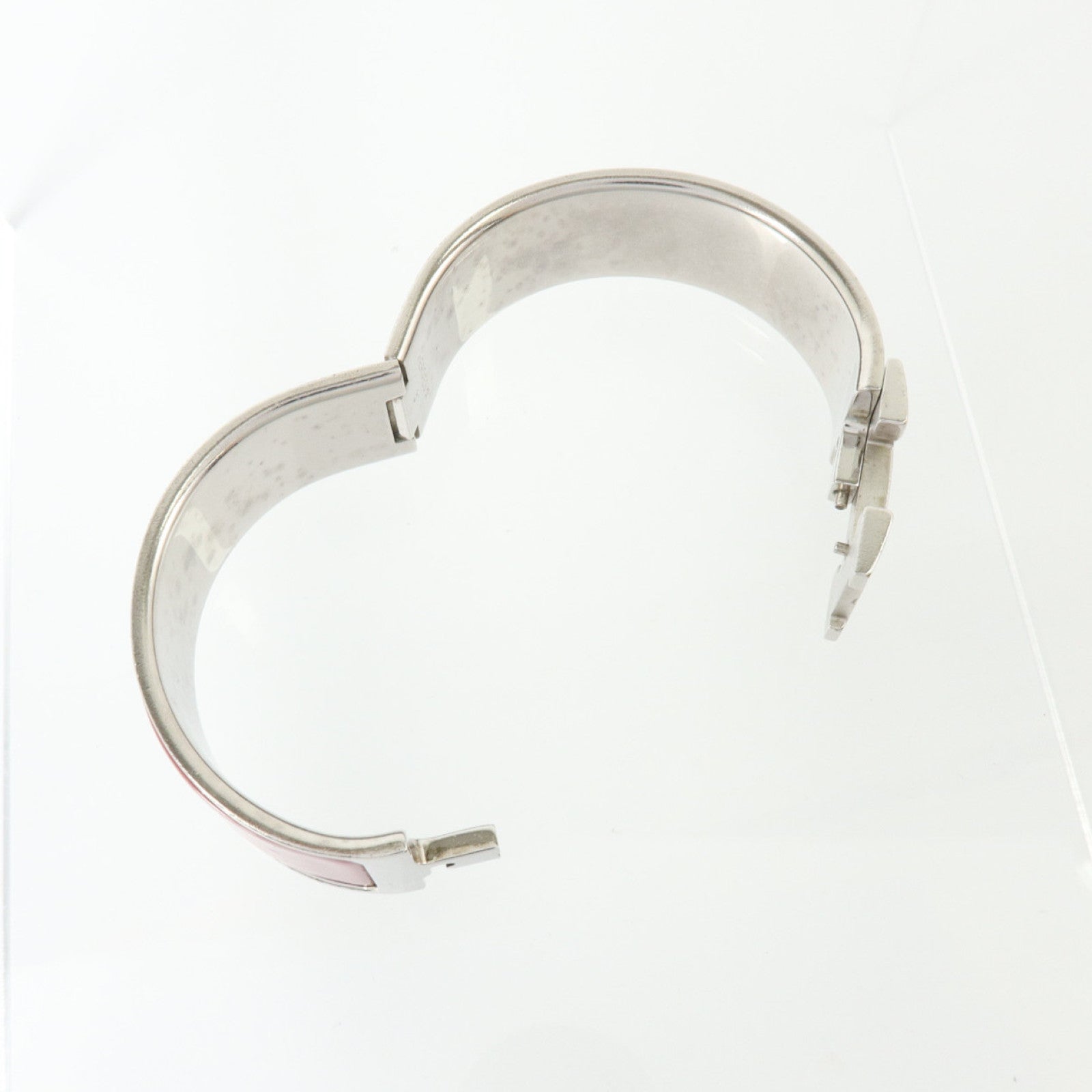 HERMES 金屬/琺瑯Clic-Clac H Bracelet銀扣手鏈
