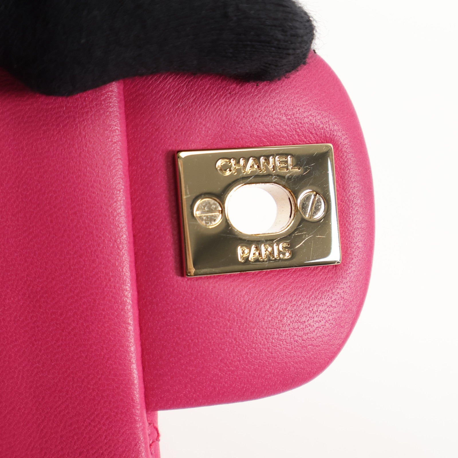 CHANEL 羊皮皮革Classic 25銀扣鏈帶肩背袋