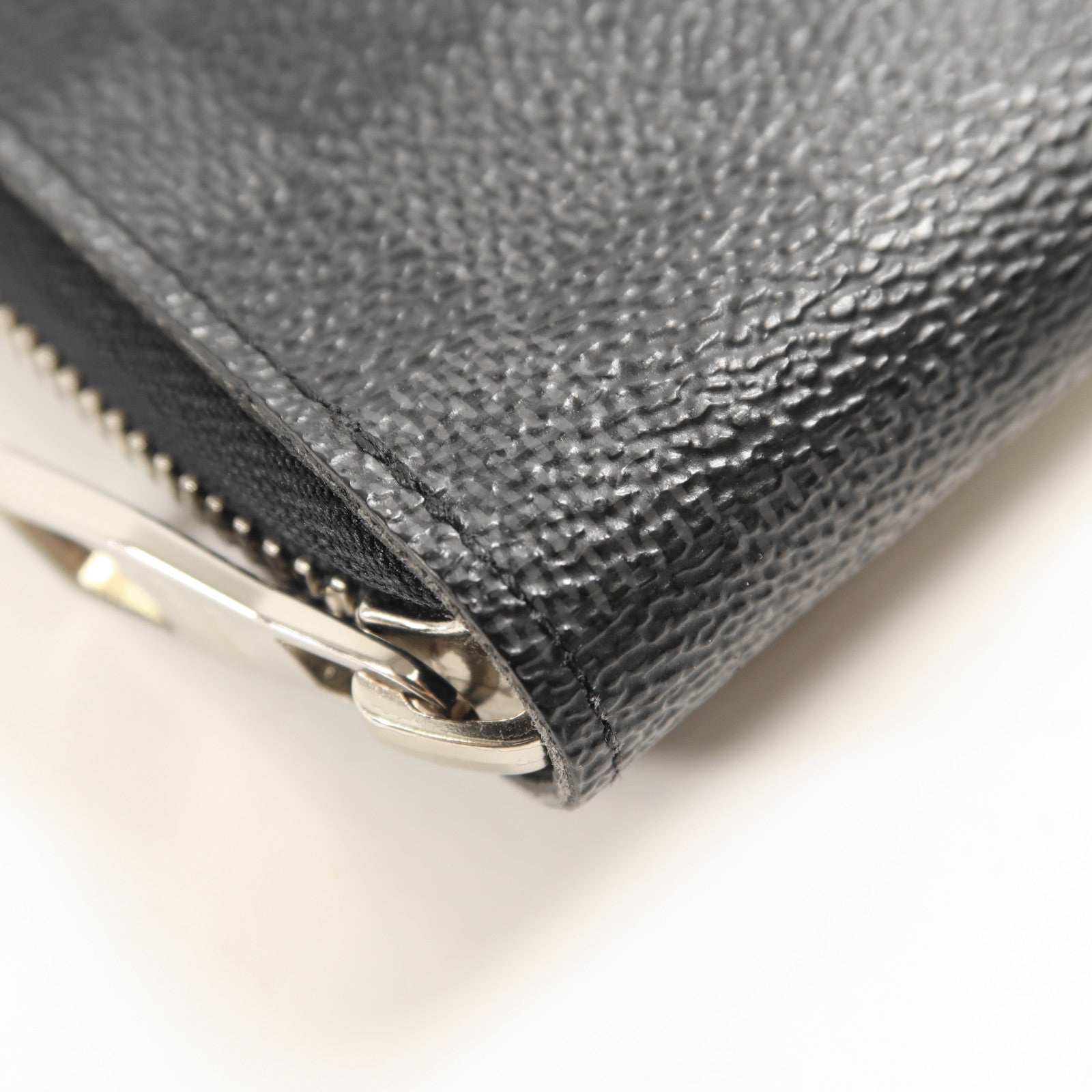 LOUIS VUITTON Damier Graphite Zippy Organizer Wallet銀扣長錢包