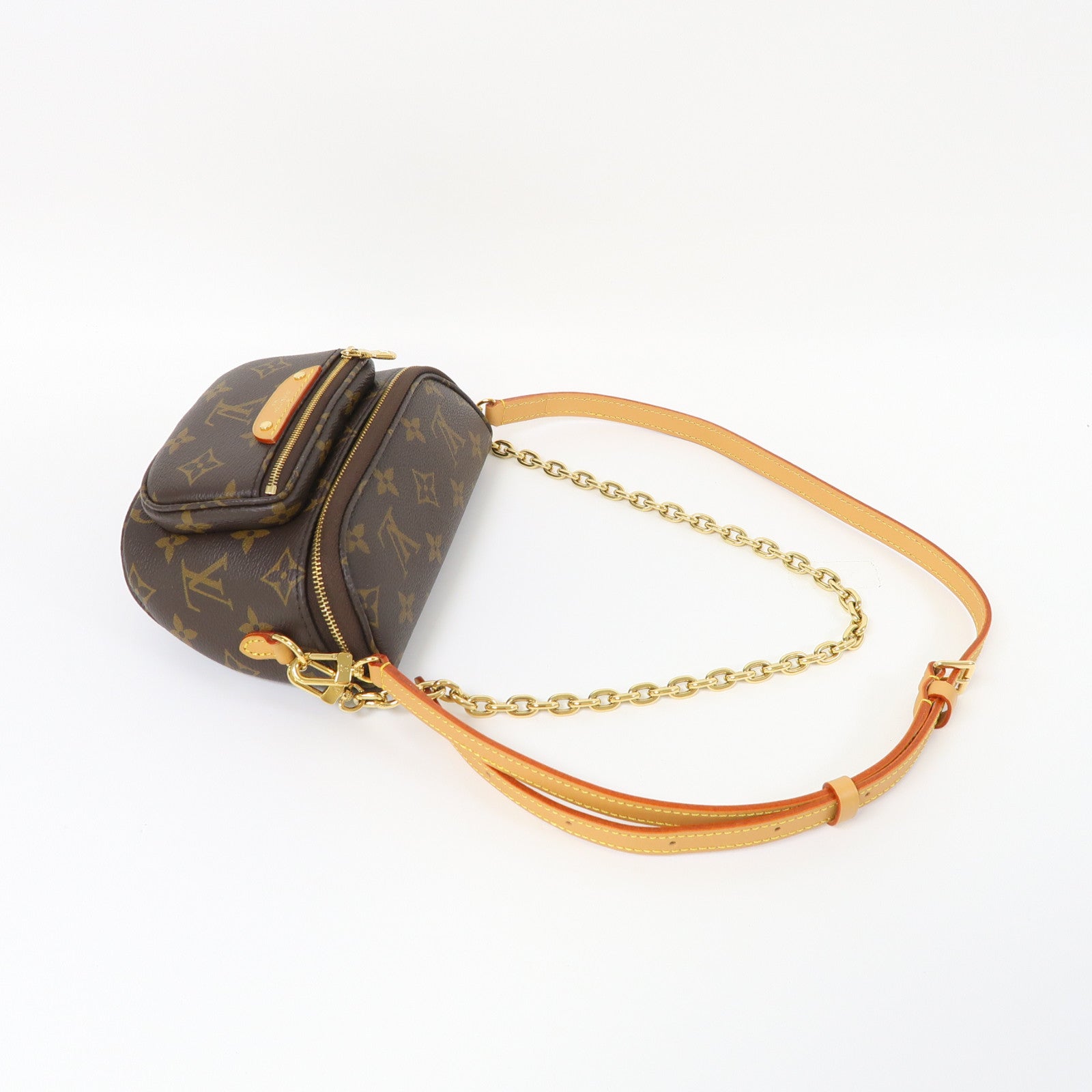 LOUIS VUITTON Monogram Mini Bumbag金扣肩背袋啡色