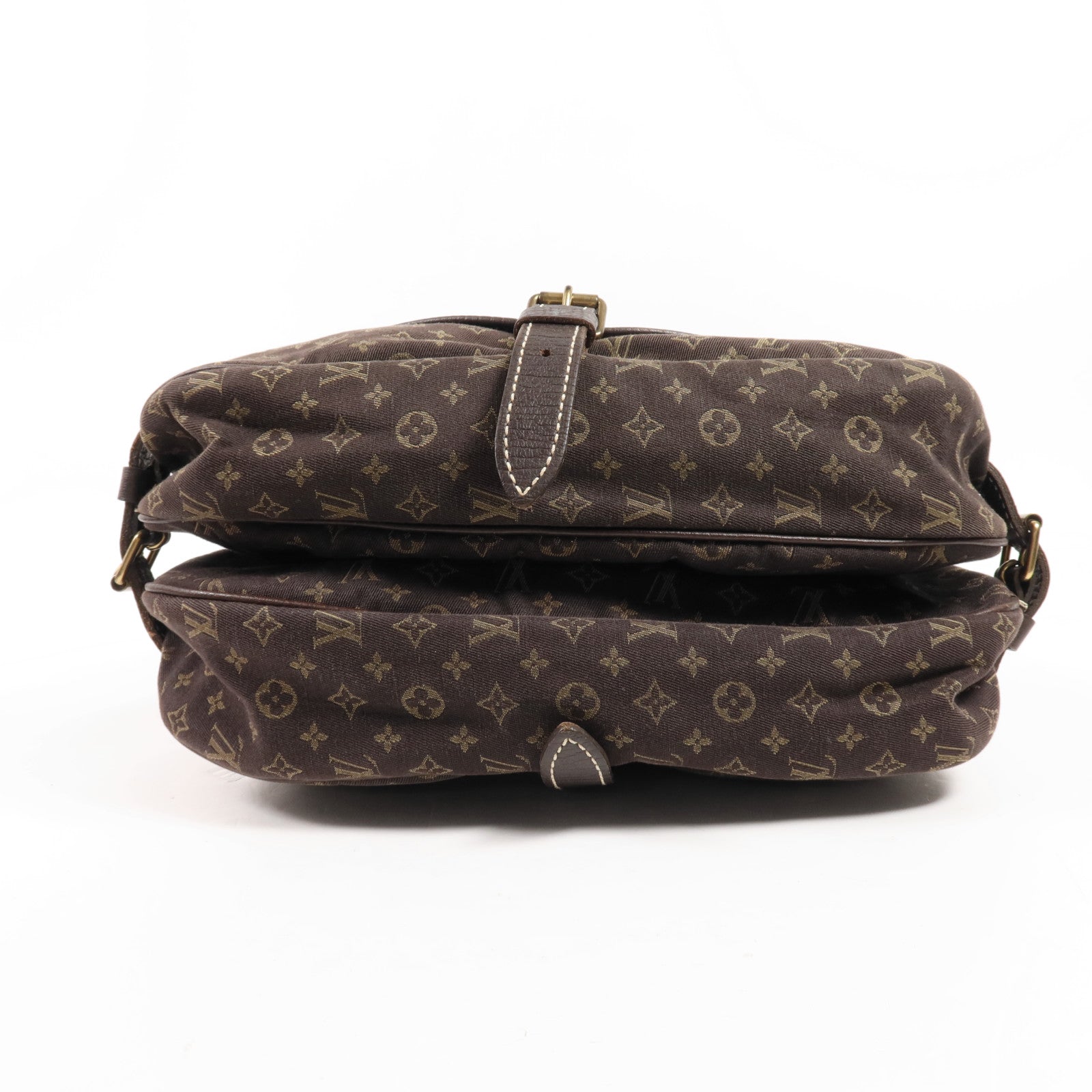 LOUIS VUITTON Monogram Mini Lin Saumur 30金扣肩背袋