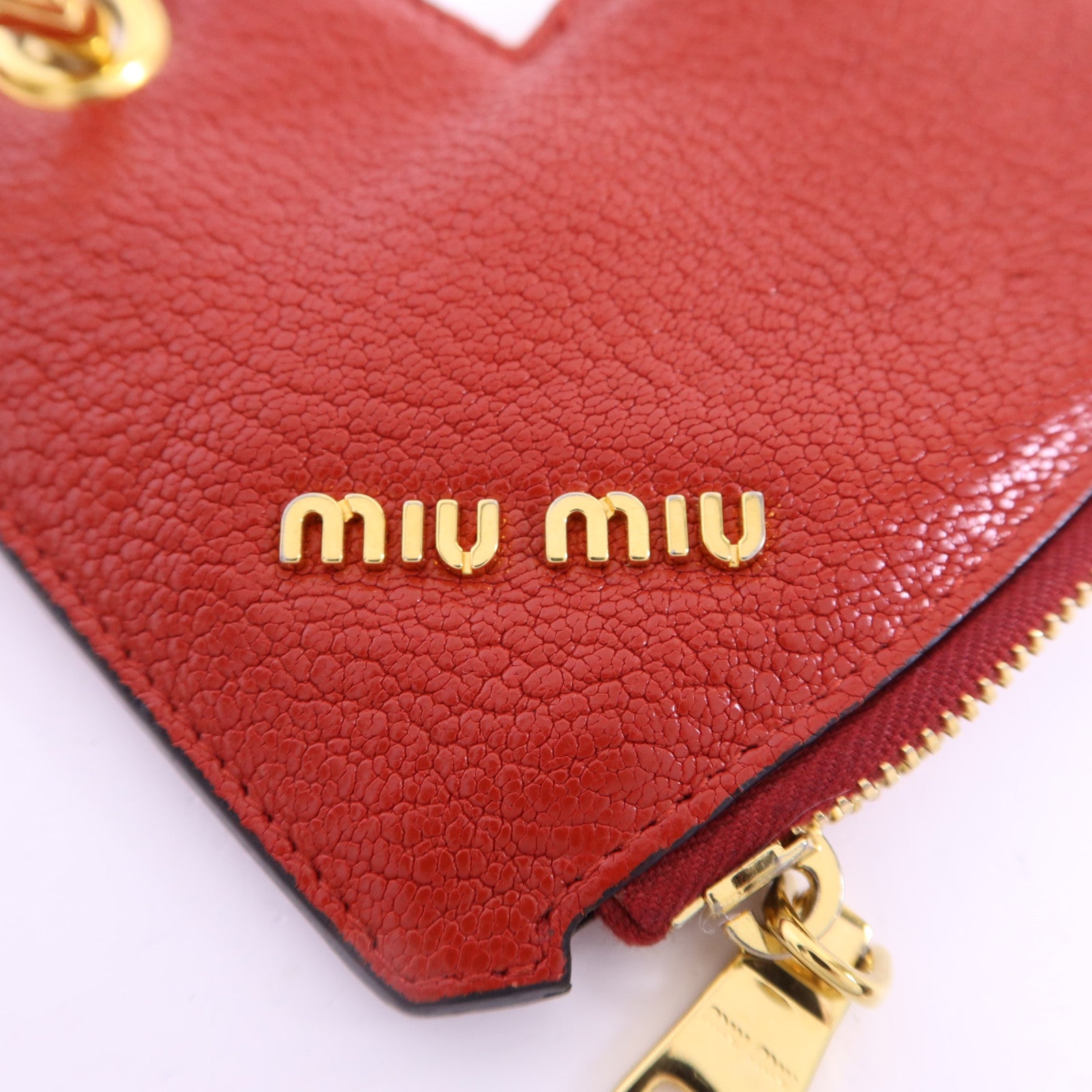 Miu Miu 牛皮皮革Coin Case金扣零錢包