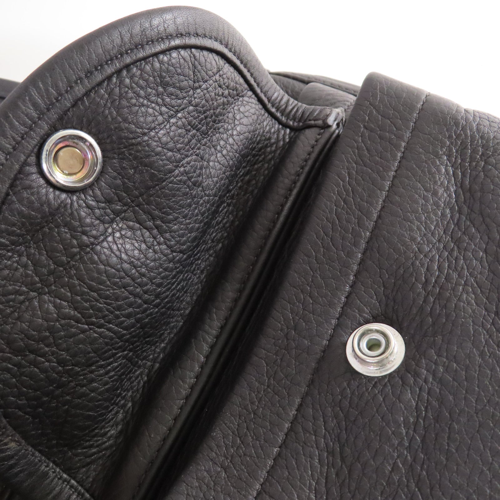 CHROME HEARTS 牛皮皮革Shoulder Bag銀扣肩背袋黑色