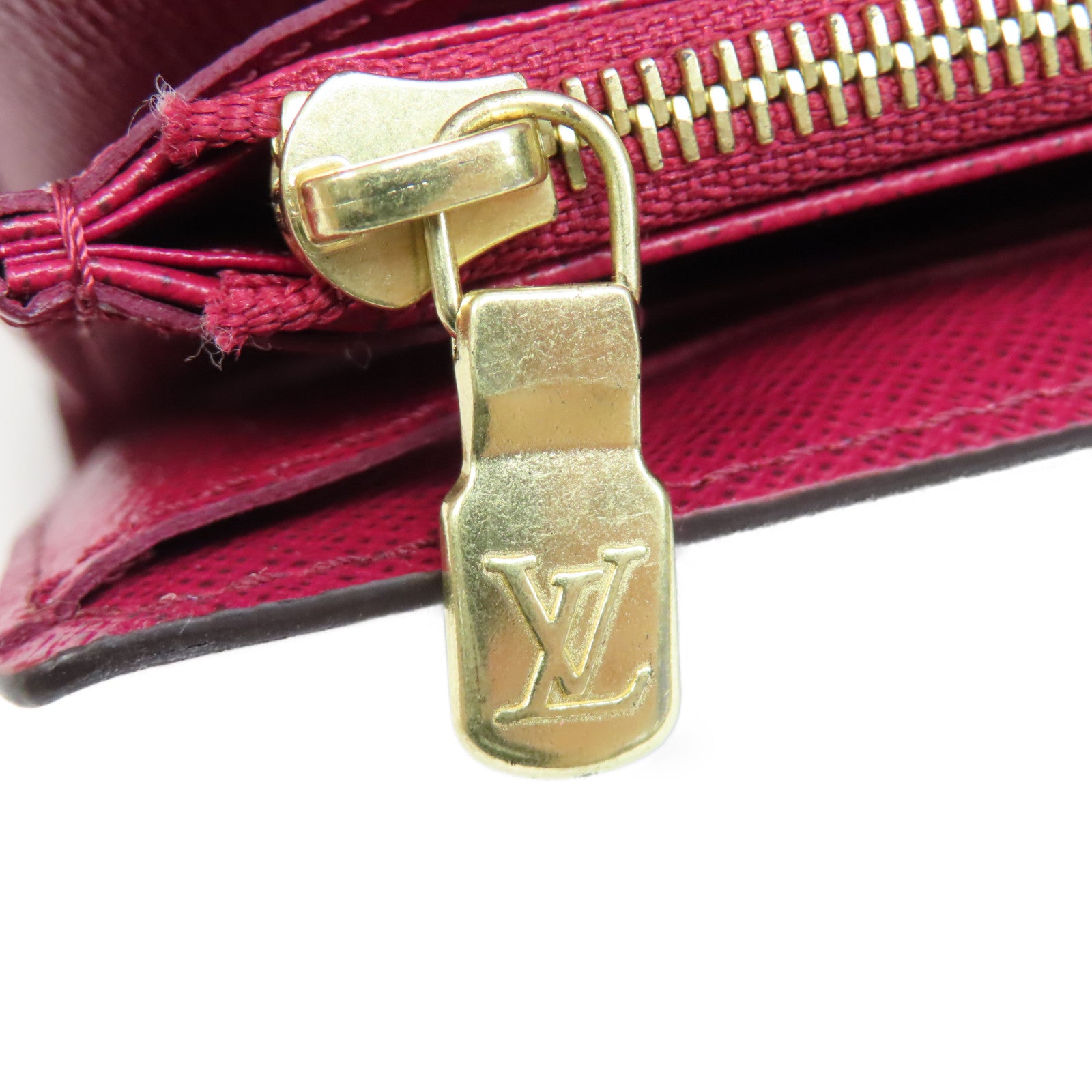 LOUIS VUITTON Monogram Long Wallet金扣啪鈕長錢包啡色