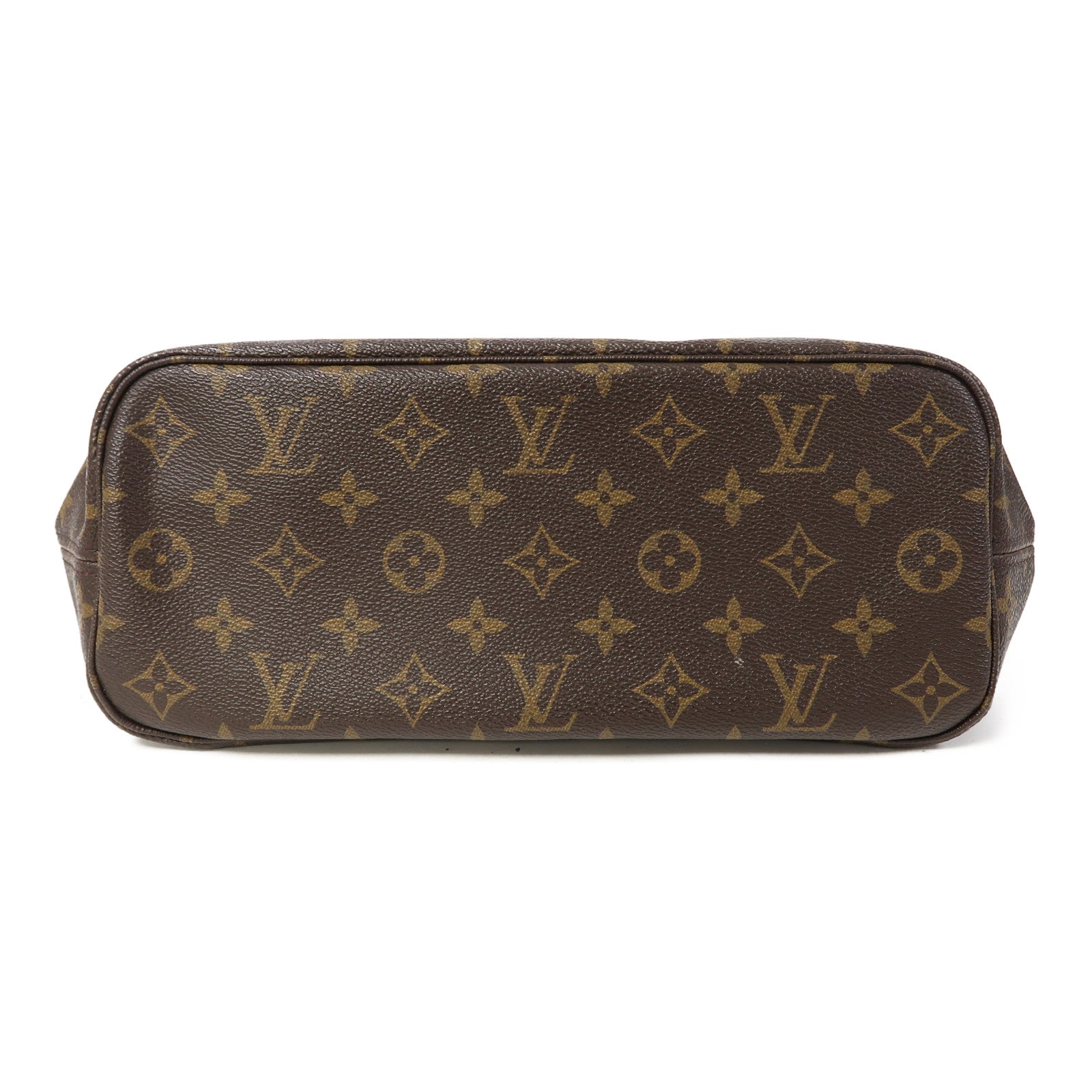 LOUIS VUITTON Monogram Neverfull PM金扣肩背袋啡色