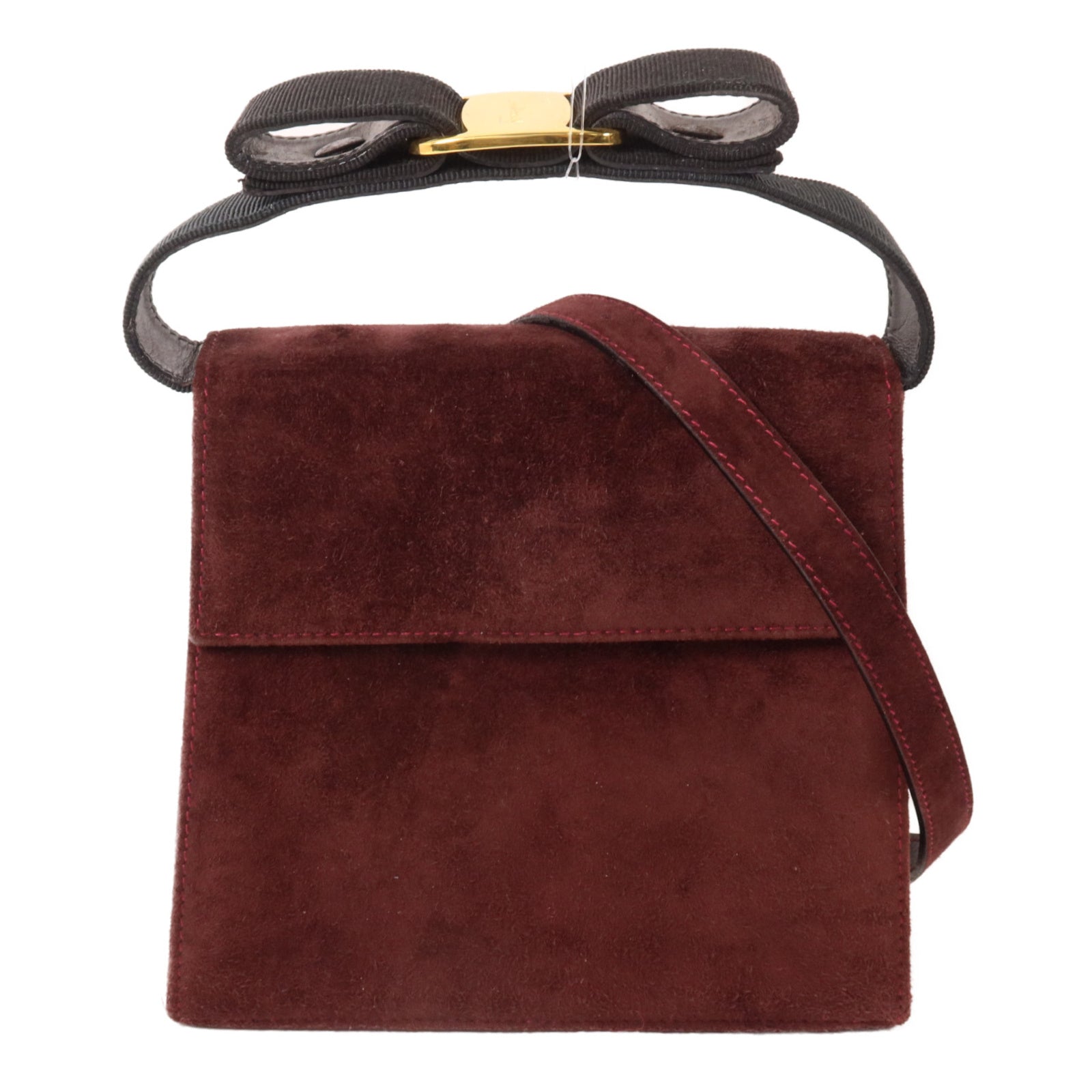 Salvatore Ferragamo 麂皮皮革Shoulder Bag手挽肩背兩用袋