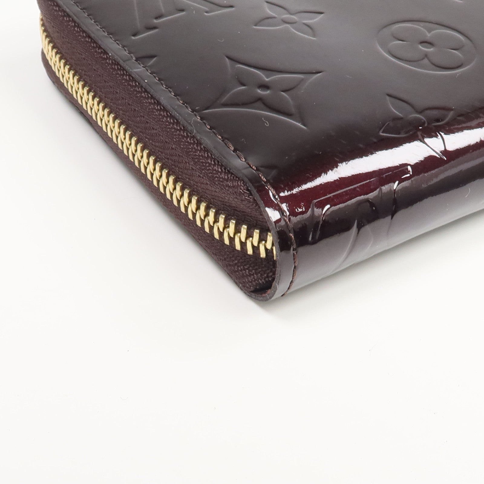 LOUIS VUITTON Monogram Vernis Zippy Long Wallet長錢包Amarante