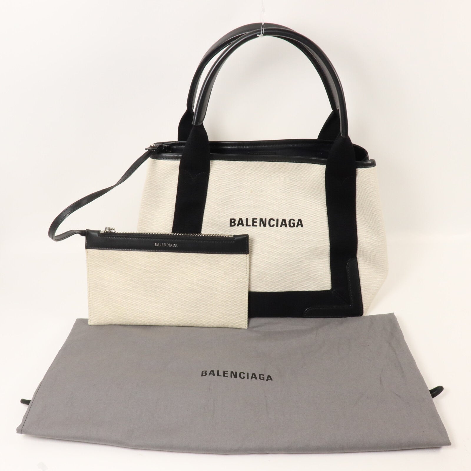 BALENCIAGA 帆布Navy Cabas Small Tote手挽袋