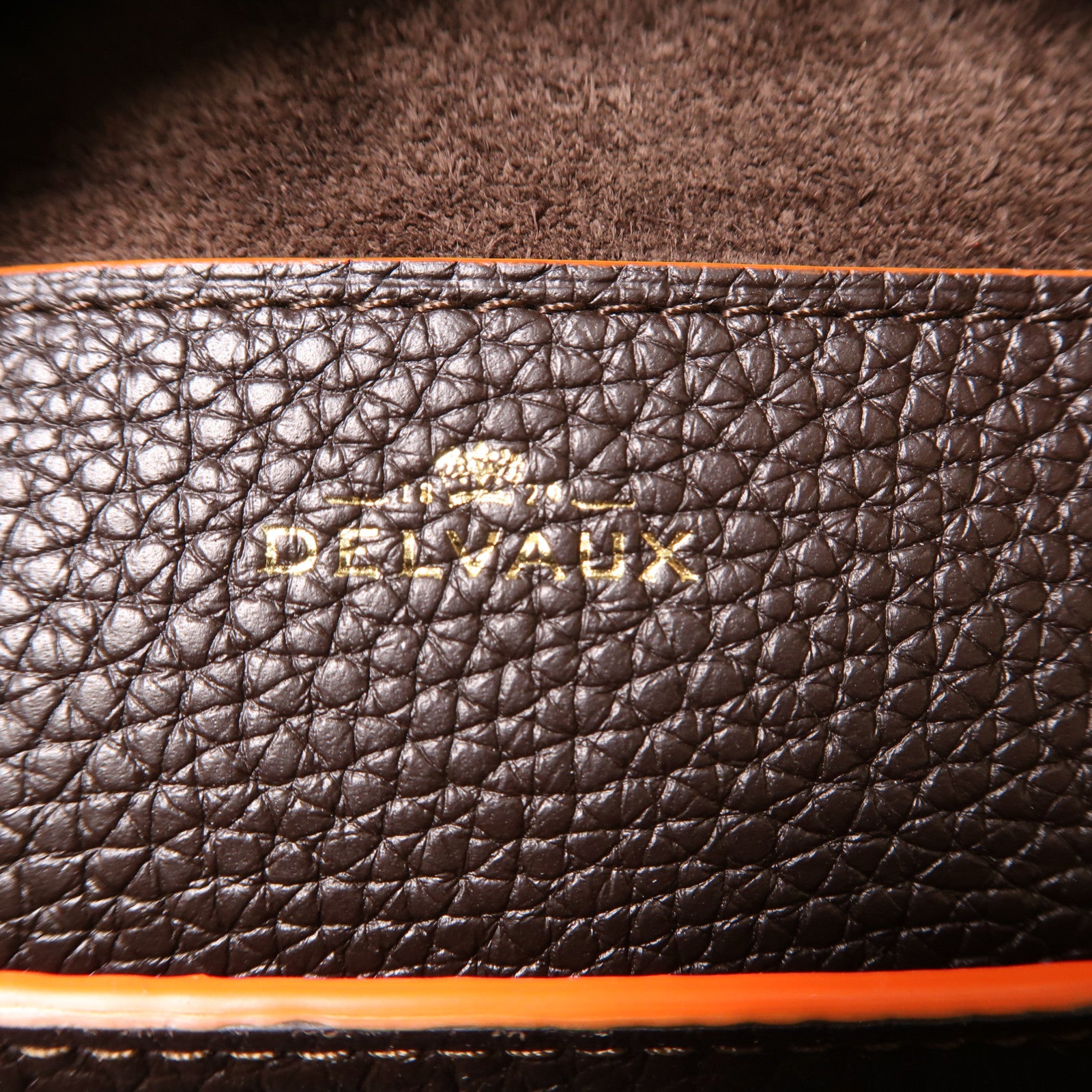 Delvaux 牛皮皮革Cool Box手挽肩背兩用袋棕色