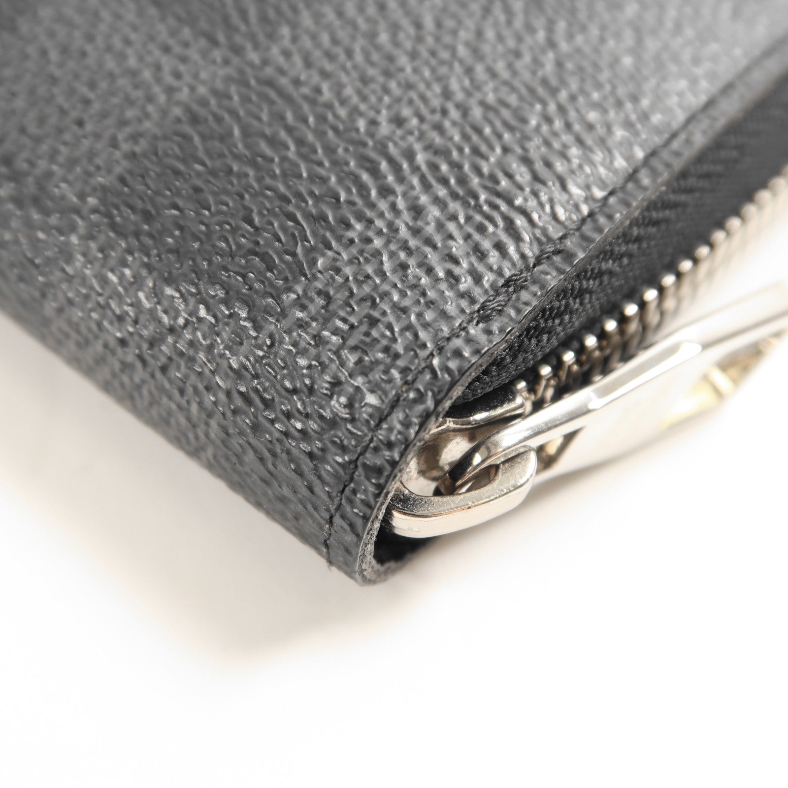 LOUIS VUITTON Damier Graphite Zippy Organizer Wallet銀扣長錢包