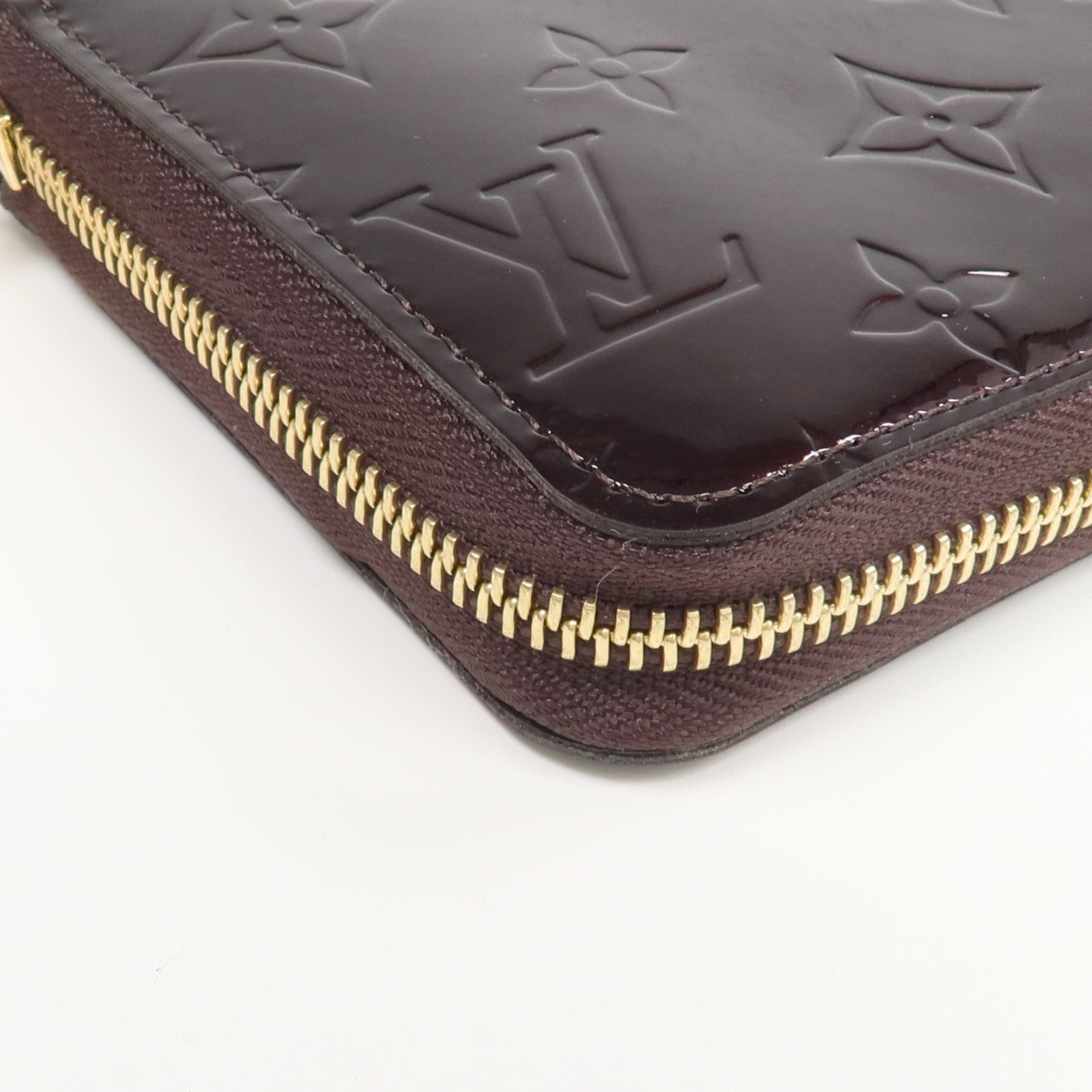 LOUIS VUITTON Monogram Vernis Zippy Long Wallet長錢包Amarante