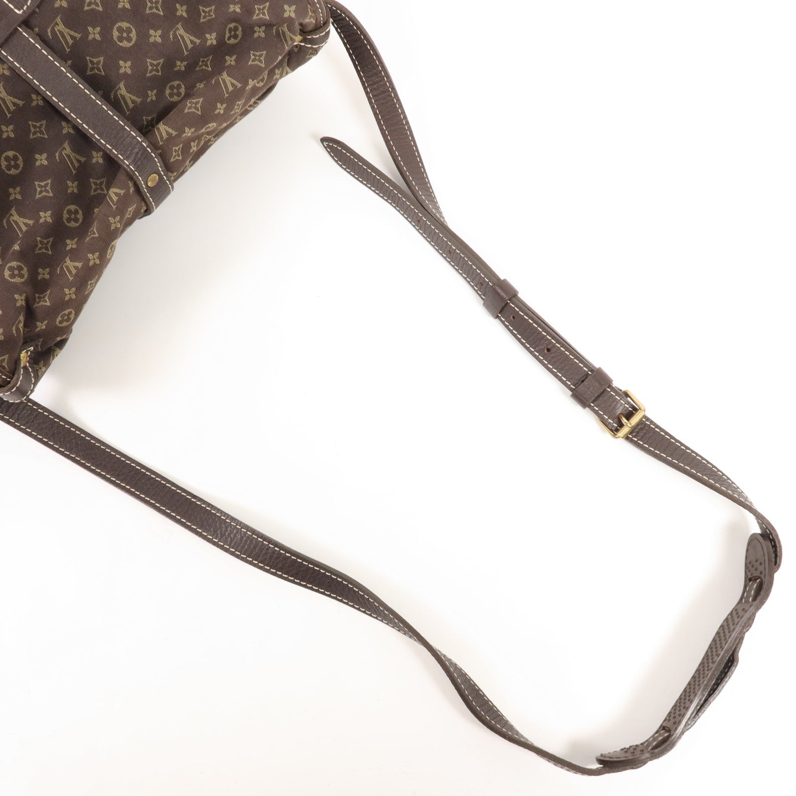 LOUIS VUITTON Monogram Mini Lin Saumur 30金扣肩背袋