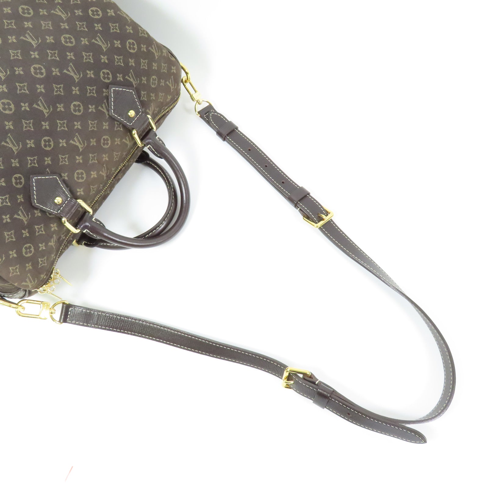 LOUIS VUITTON Monogram Idylle Speedy Bandouliere 30金扣手挽肩背兩用袋棕色