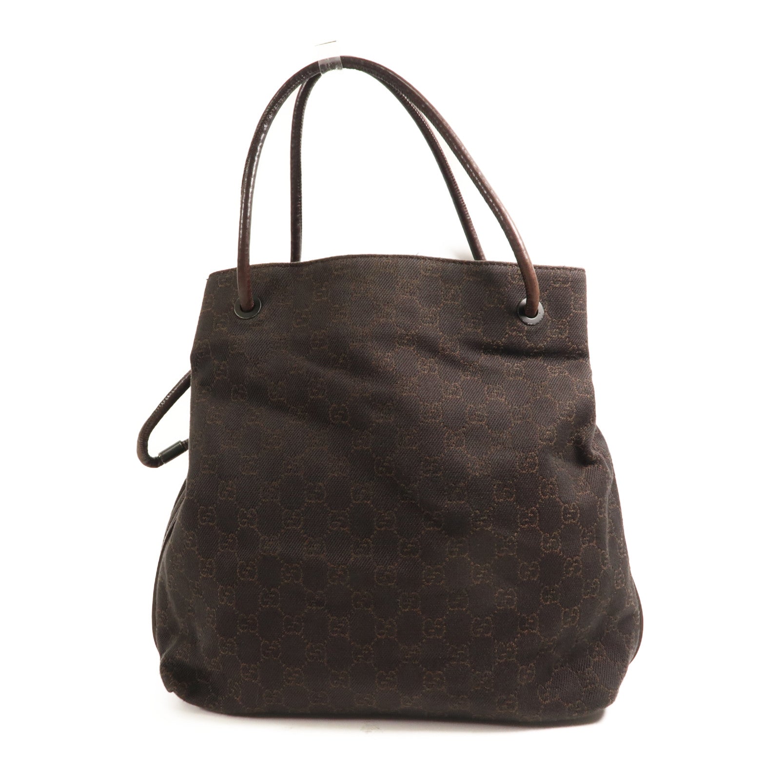 GUCCI GG Tote Bag Shoulder Bag 101841 Canvas Brown