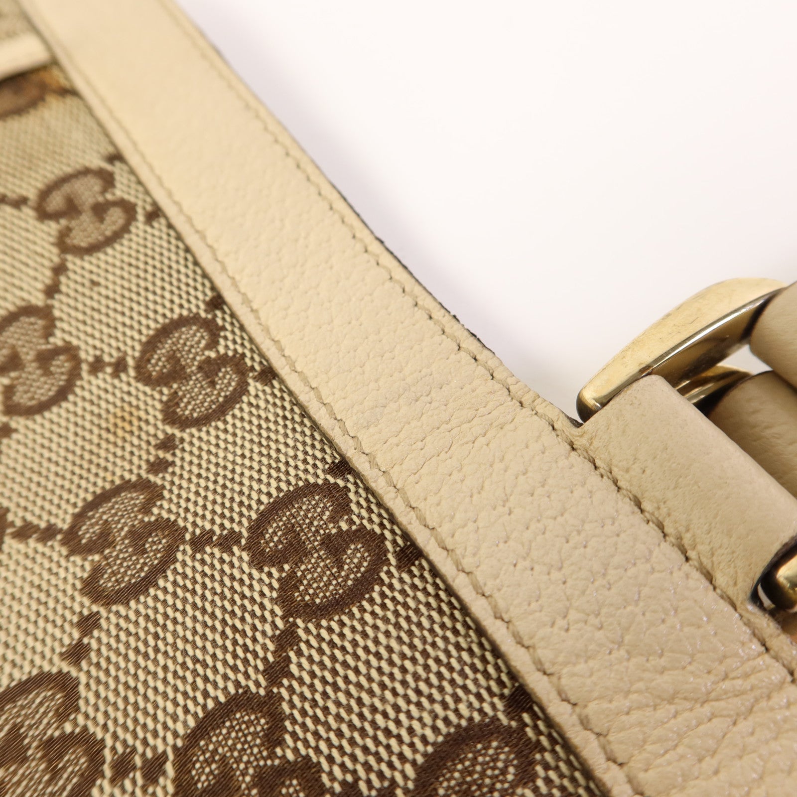GUCCI 帆布Abbey Tote Bag金扣手挽袋