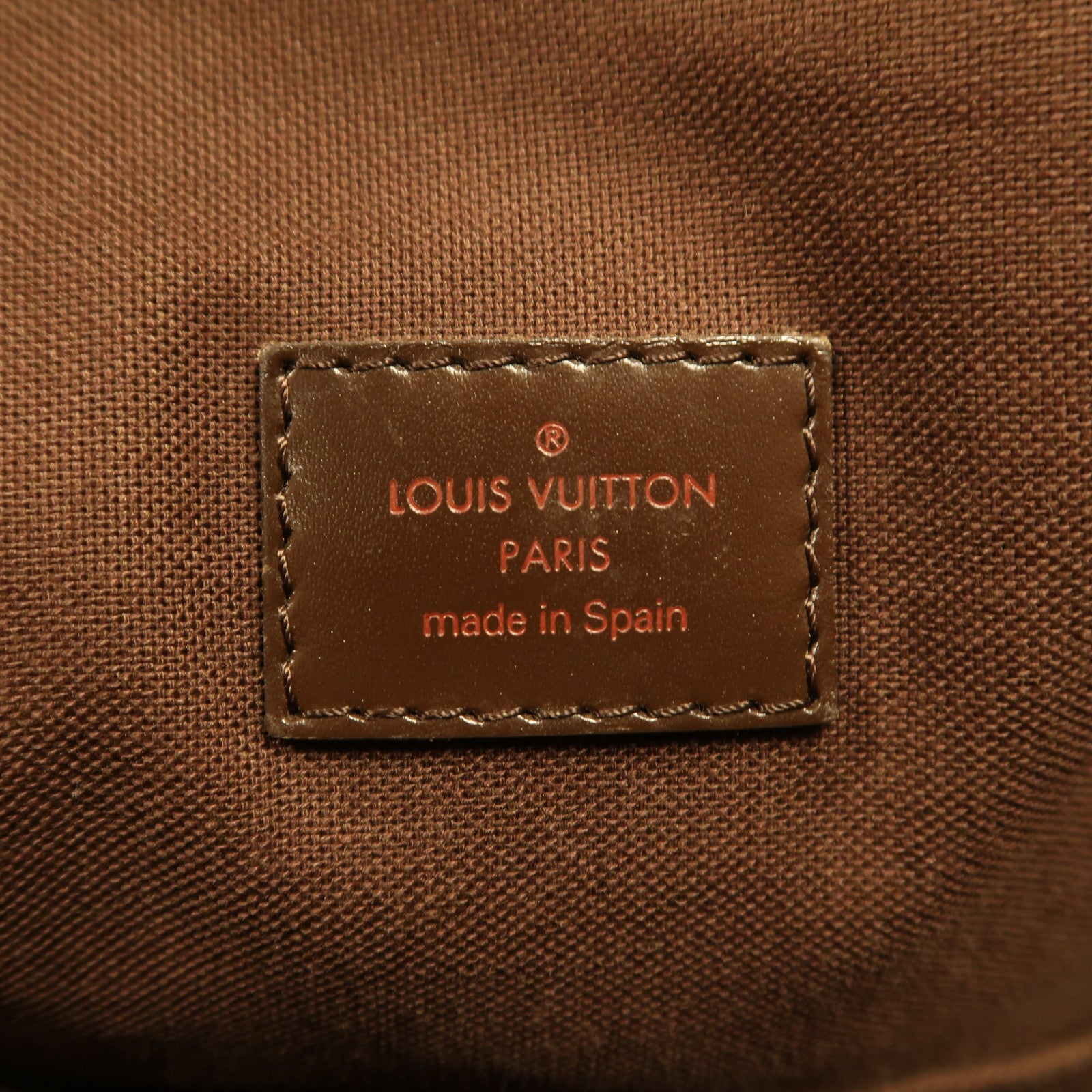 LOUIS VUITTON Damier Ebene Beaubourg金扣手挽袋啡色