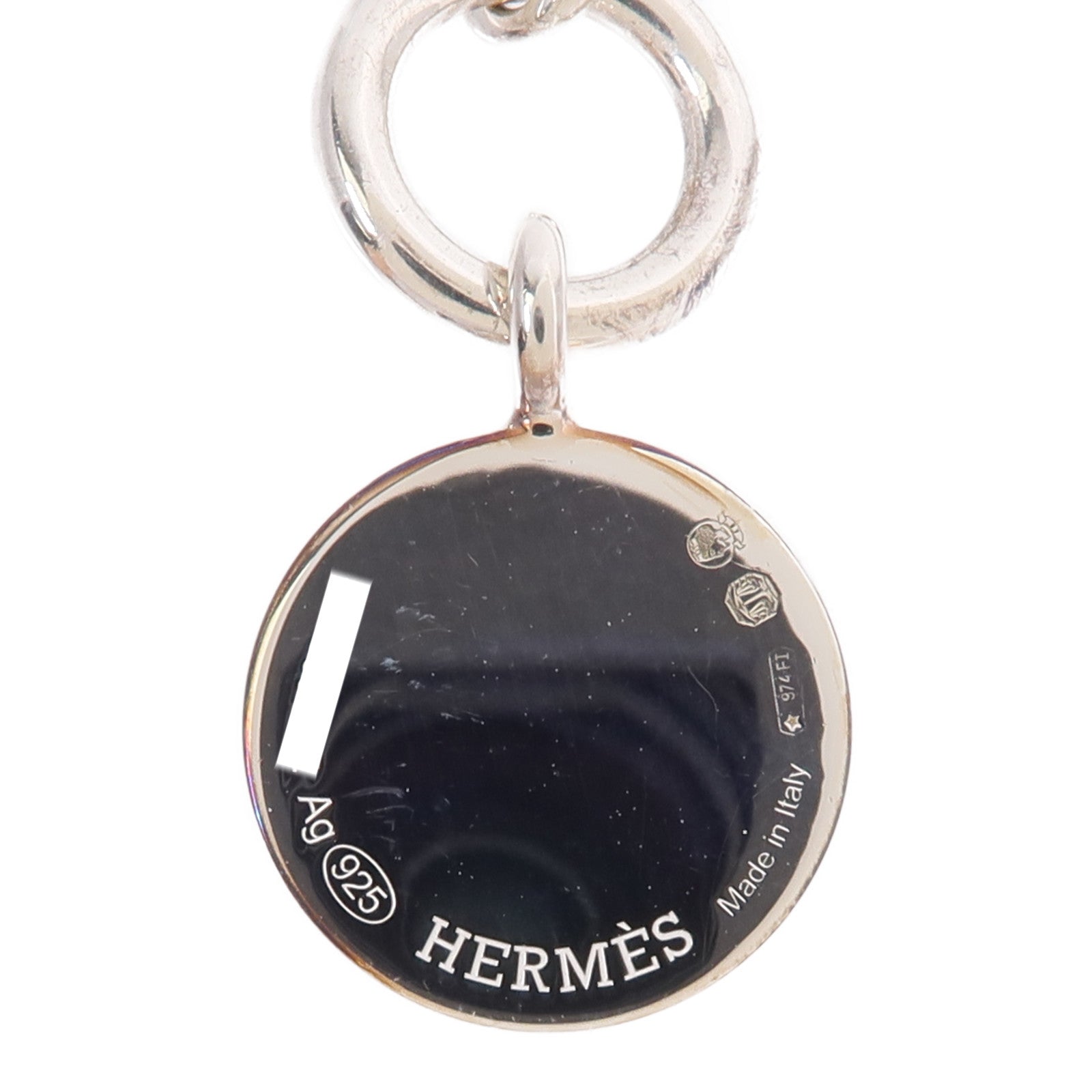 HERMES 925純銀Amulettes Ex-Libris Pendant項鍊
