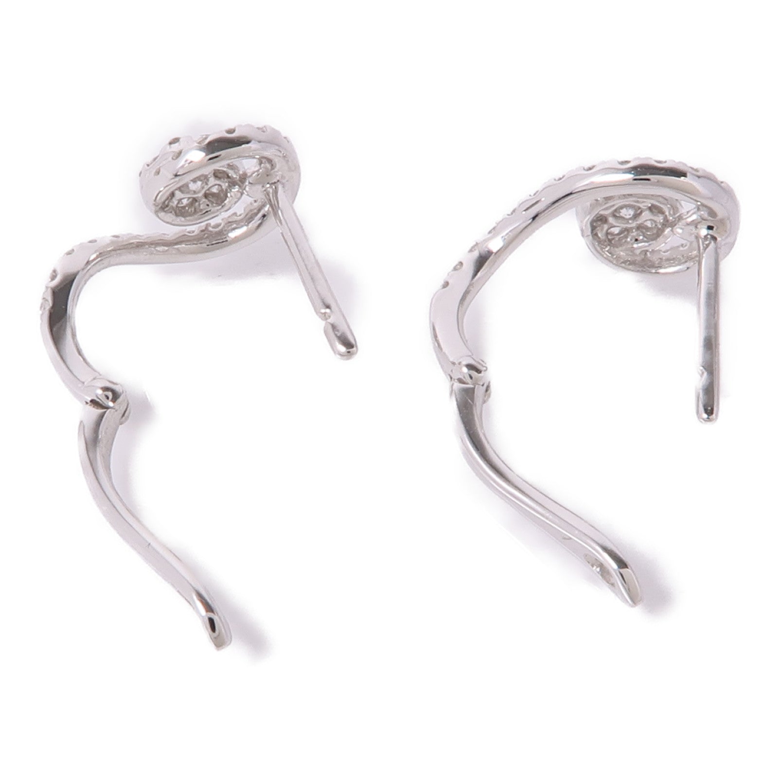 JEWELRY (PRICE DOWN) Diamond Earrings 18K White Gold