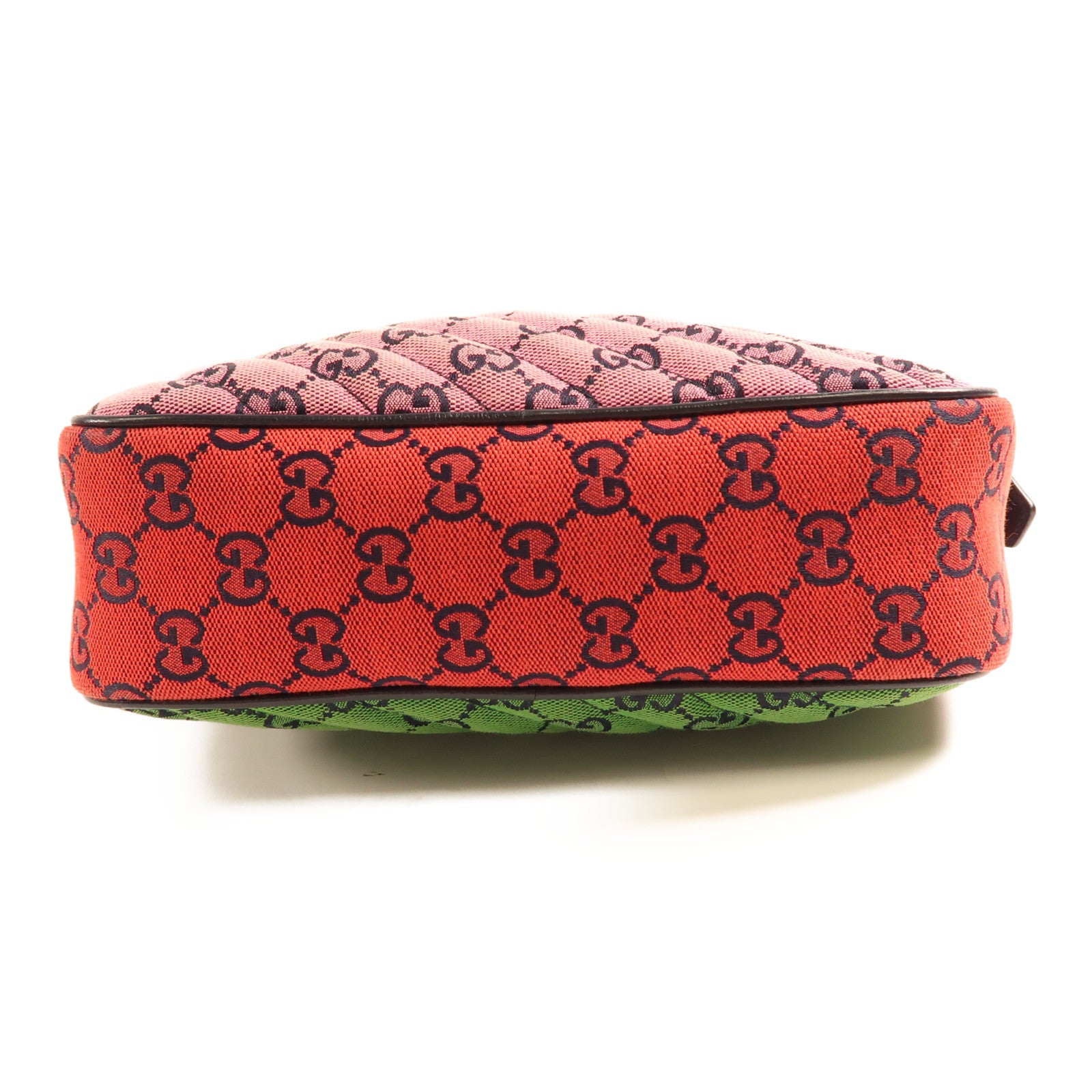 GUCCI 帆布GG Marmont銀扣肩背袋