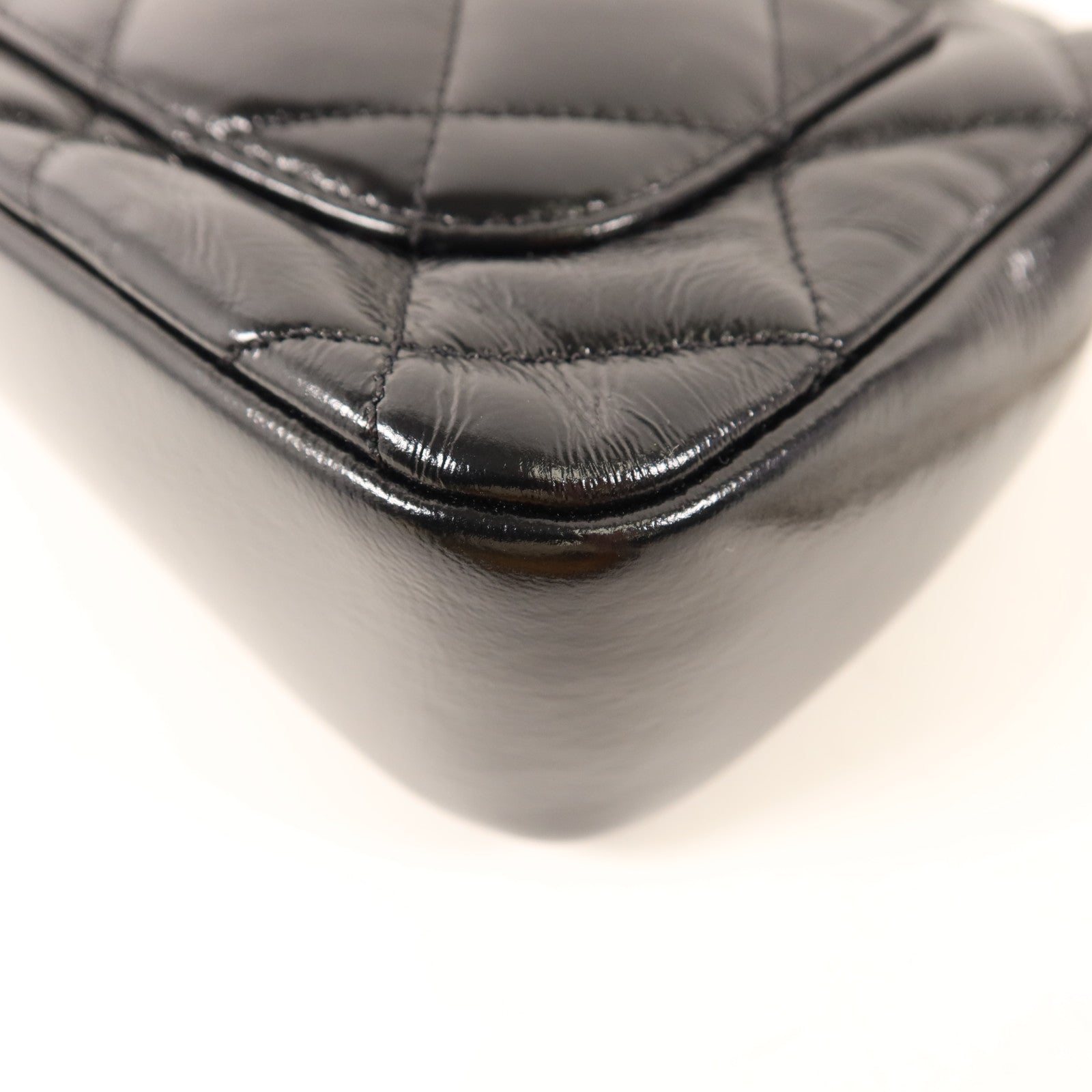 CHANEL 牛皮皮革Mini Flap With Handle金扣鏈帶手挽肩背兩用袋