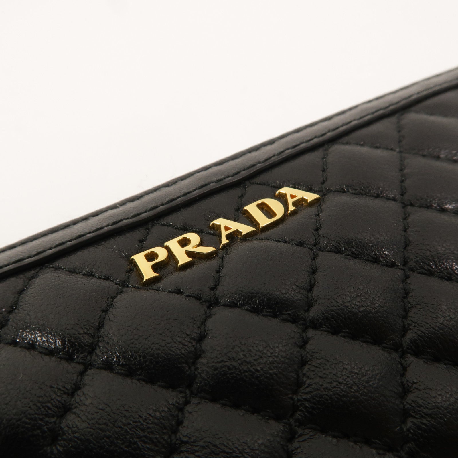 PRADA 牛皮皮革Zipper Long Wallet長錢包