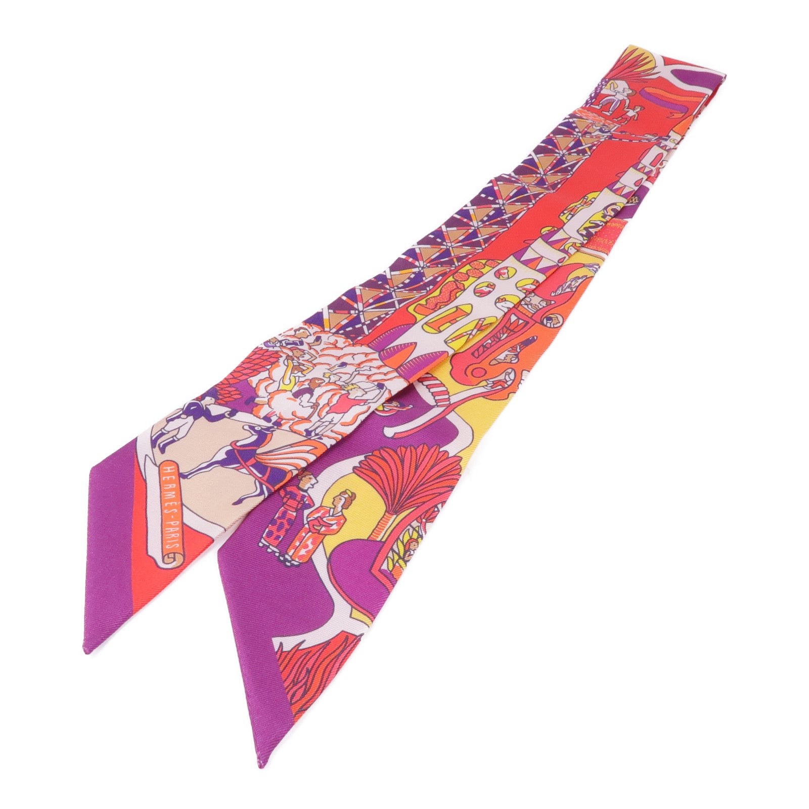 HERMES 絲質Twilly絲巾