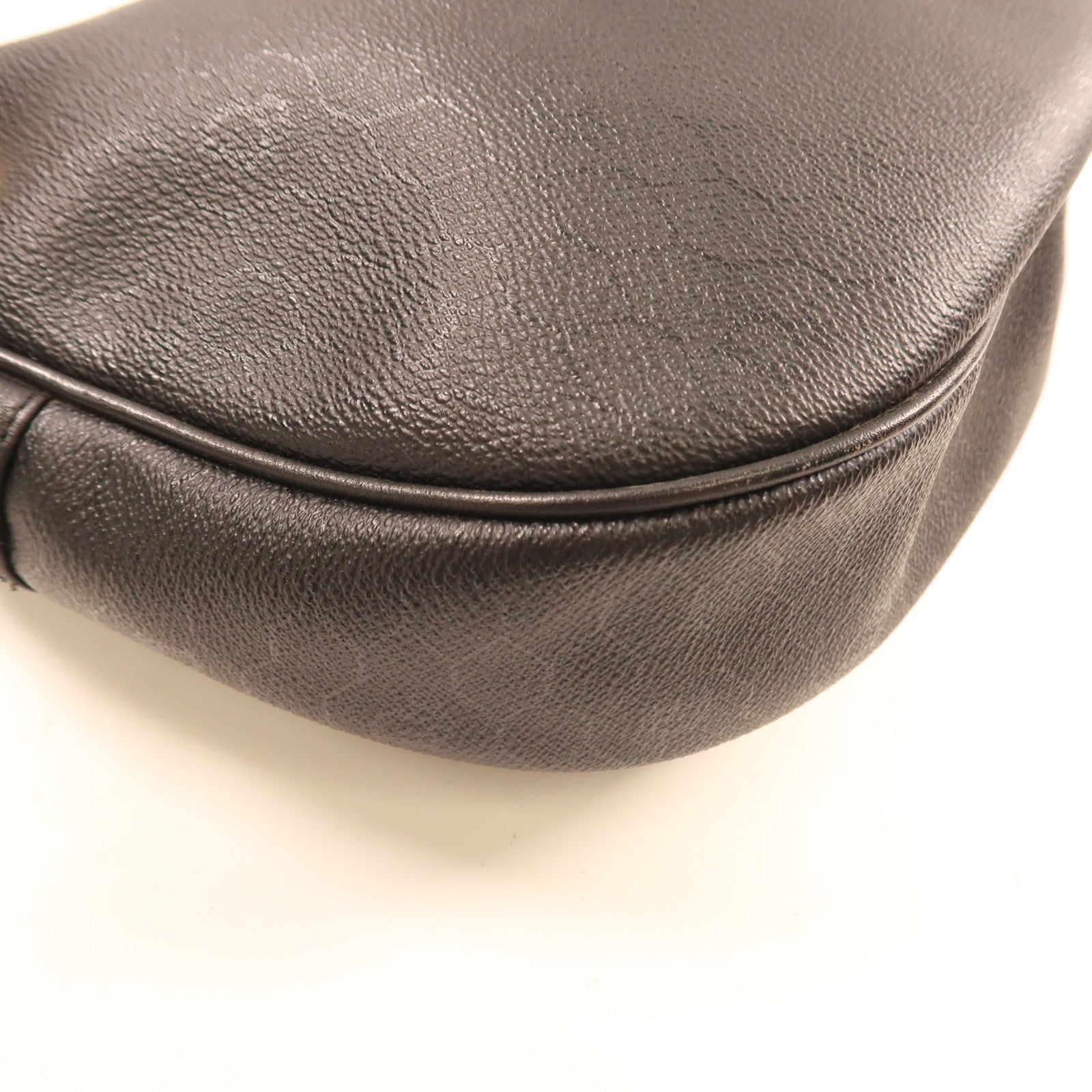 Dior GHW Vintage Shoulder Bag Calfskin Leather Black