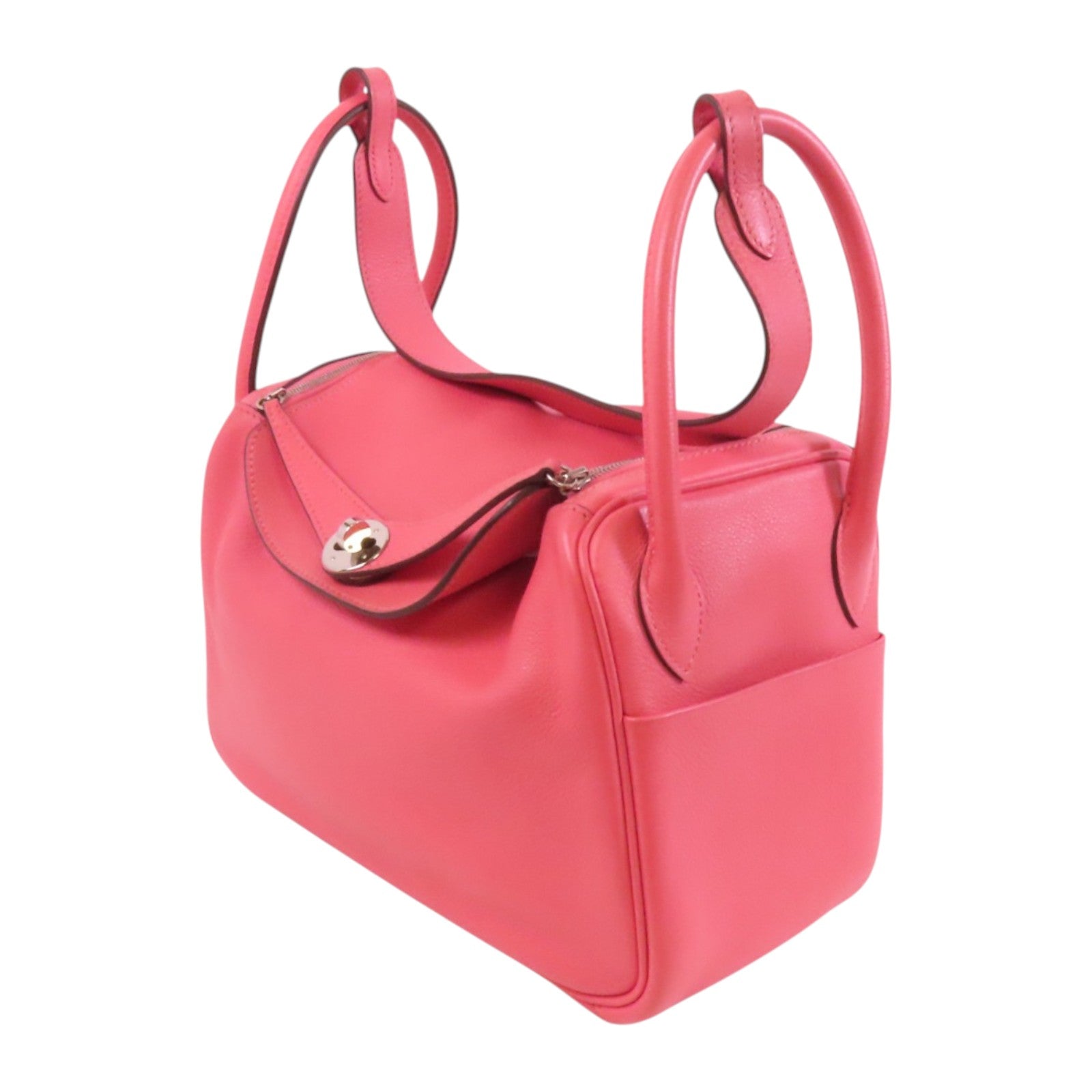 HERMES Evercolor皮革Lindy 26銀扣肩背袋