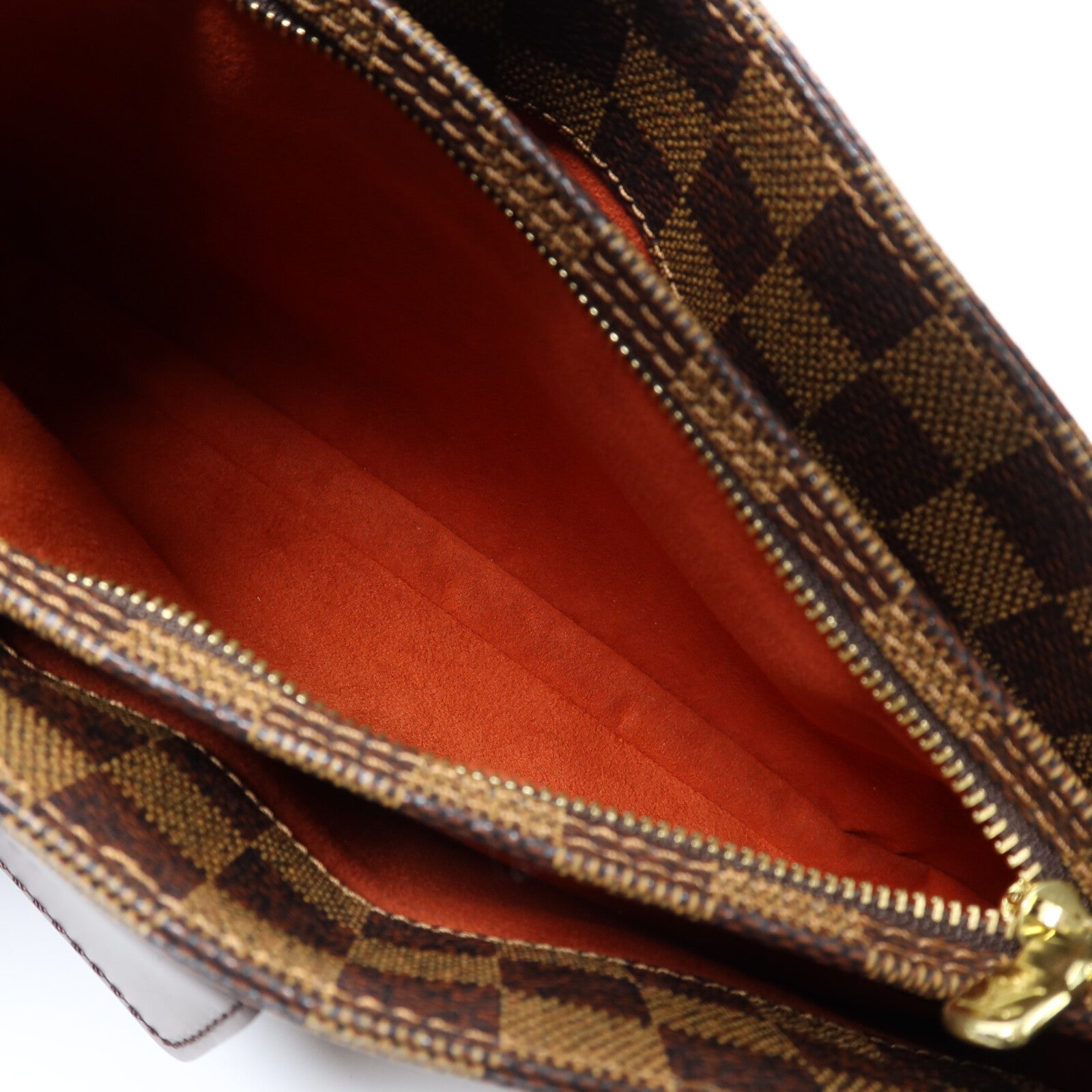 LOUIS VUITTON Damier Aubagne金扣肩背袋