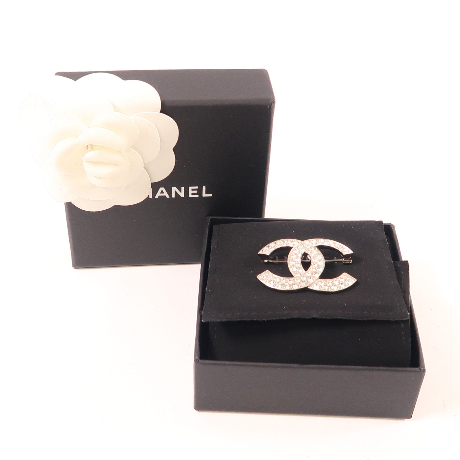CHANEL 金屬Brooch胸針銀色