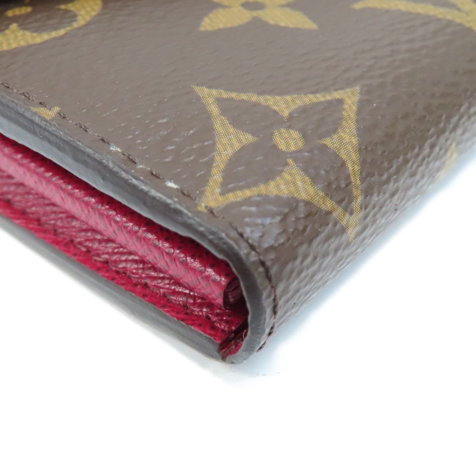 LOUIS VUITTON Monogram Long Wallet金扣啪鈕長錢包啡色