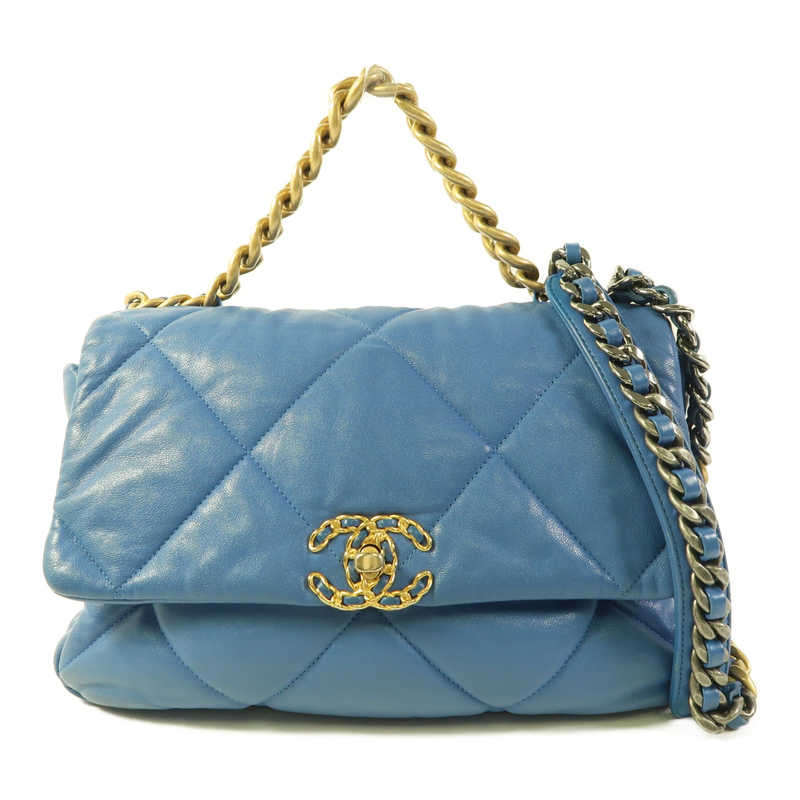 CHANEL 牛皮皮革Chanel 19 Large肩背袋