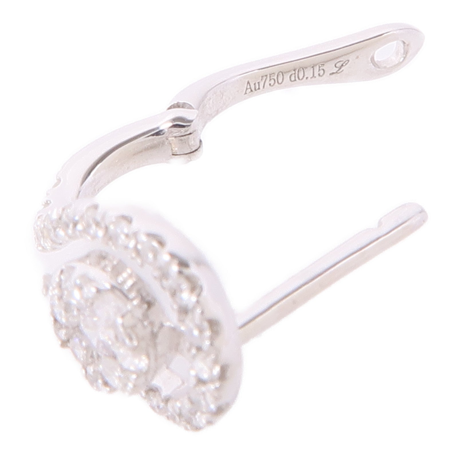 JEWELRY (PRICE DOWN) Diamond Earrings 18K White Gold
